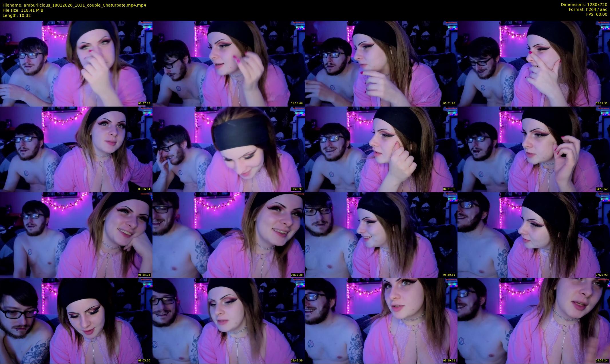 amburlicious — 11 minute Chaturbate couple cam show recording, 720p, Jan 18, 2026