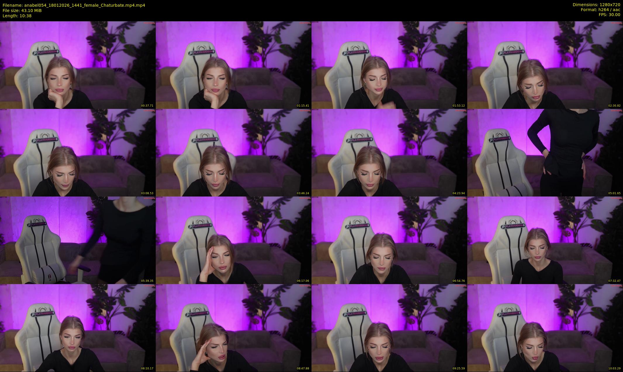 anabel054 — 11 minute Chaturbate female cam show recording, 720p, Jan 18, 2026