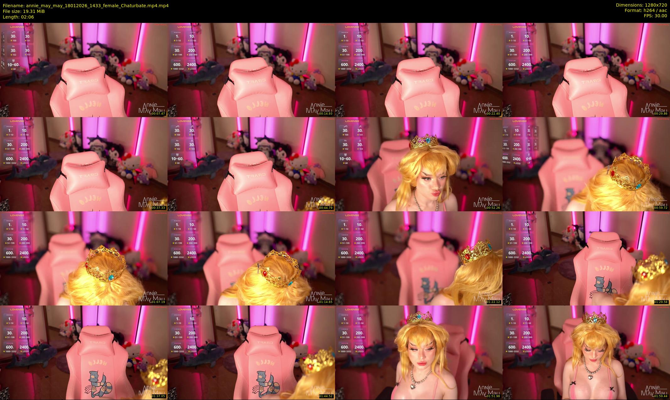 annie_may_may — 3 minute Chaturbate female cam show recording, 720p, Jan 18, 2026
