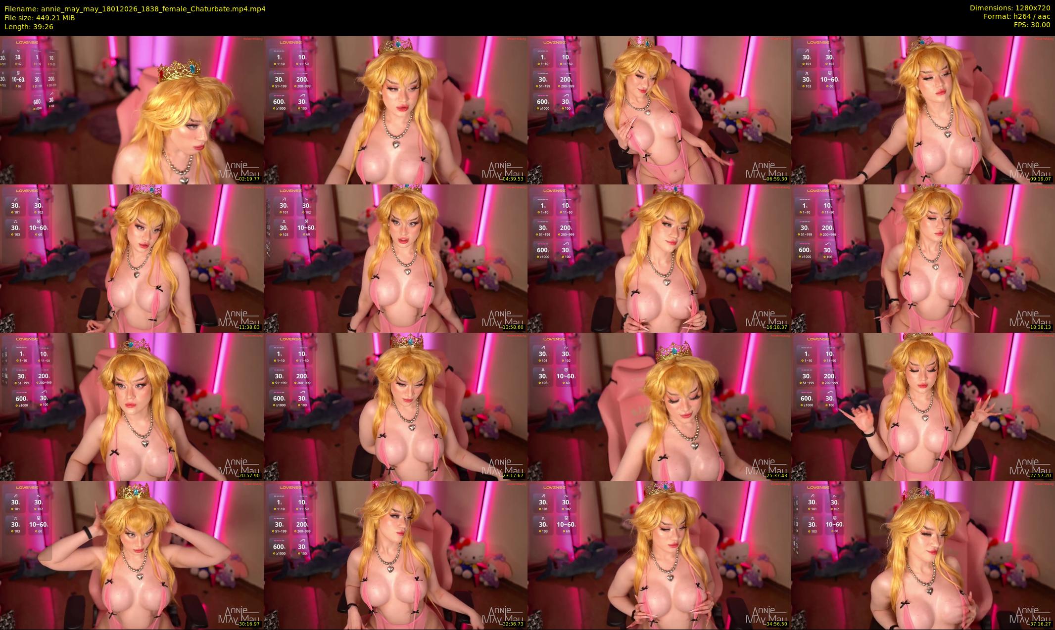 annie_may_may — 40 minute Chaturbate female cam show recording, 720p, Jan 18, 2026