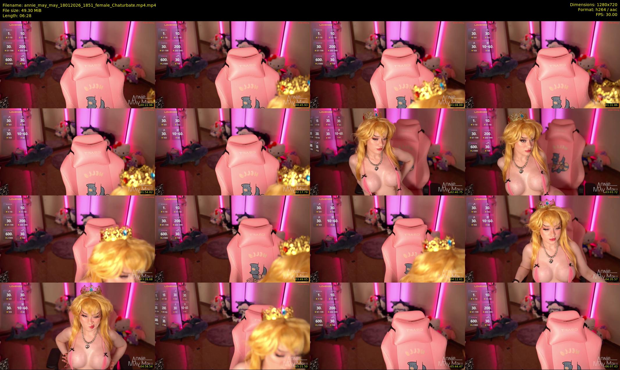 annie_may_may — 7 minute Chaturbate female cam show recording, 720p, Jan 18, 2026