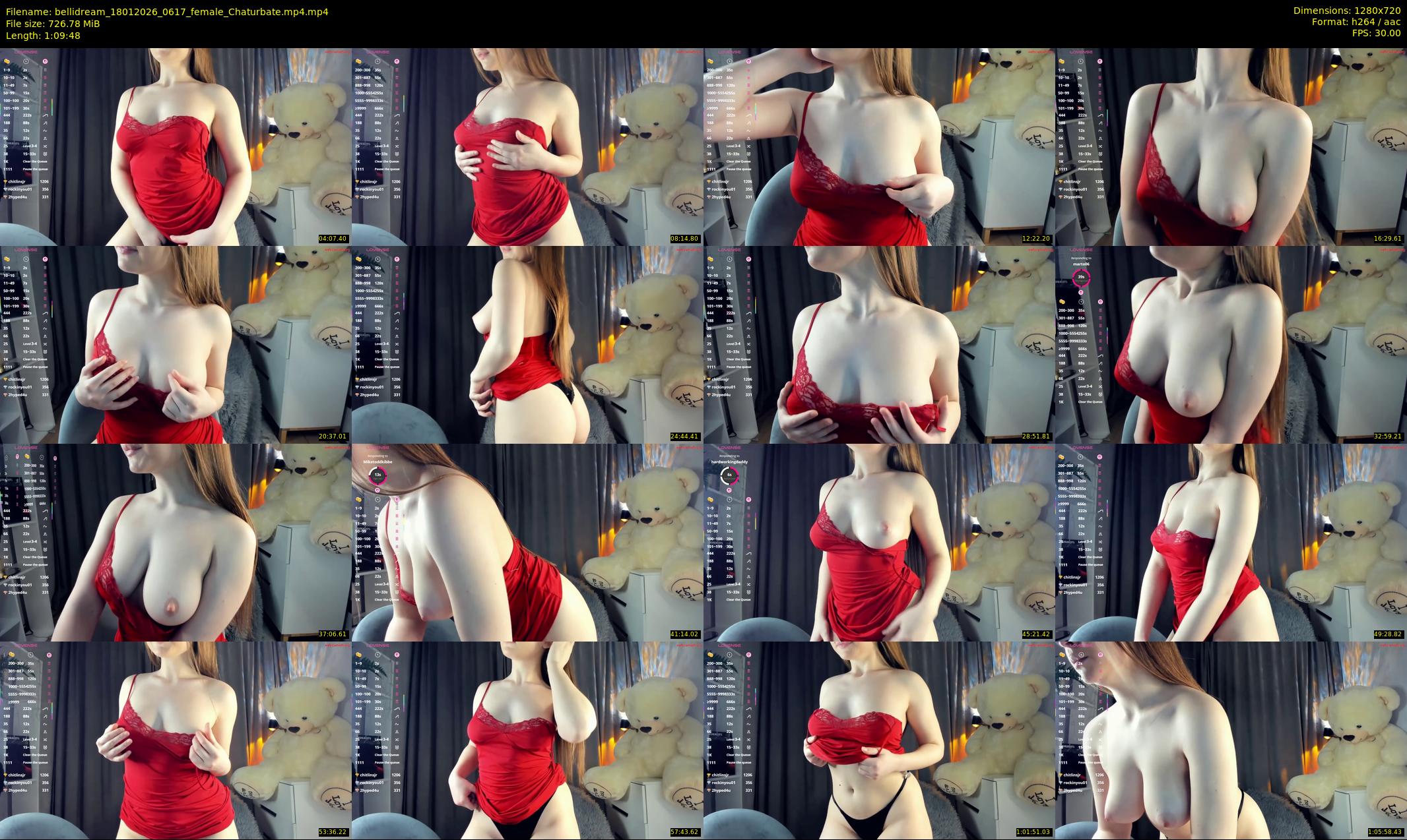 bellidream — 70 minute Chaturbate female cam show recording, 720p, Jan 18, 2026