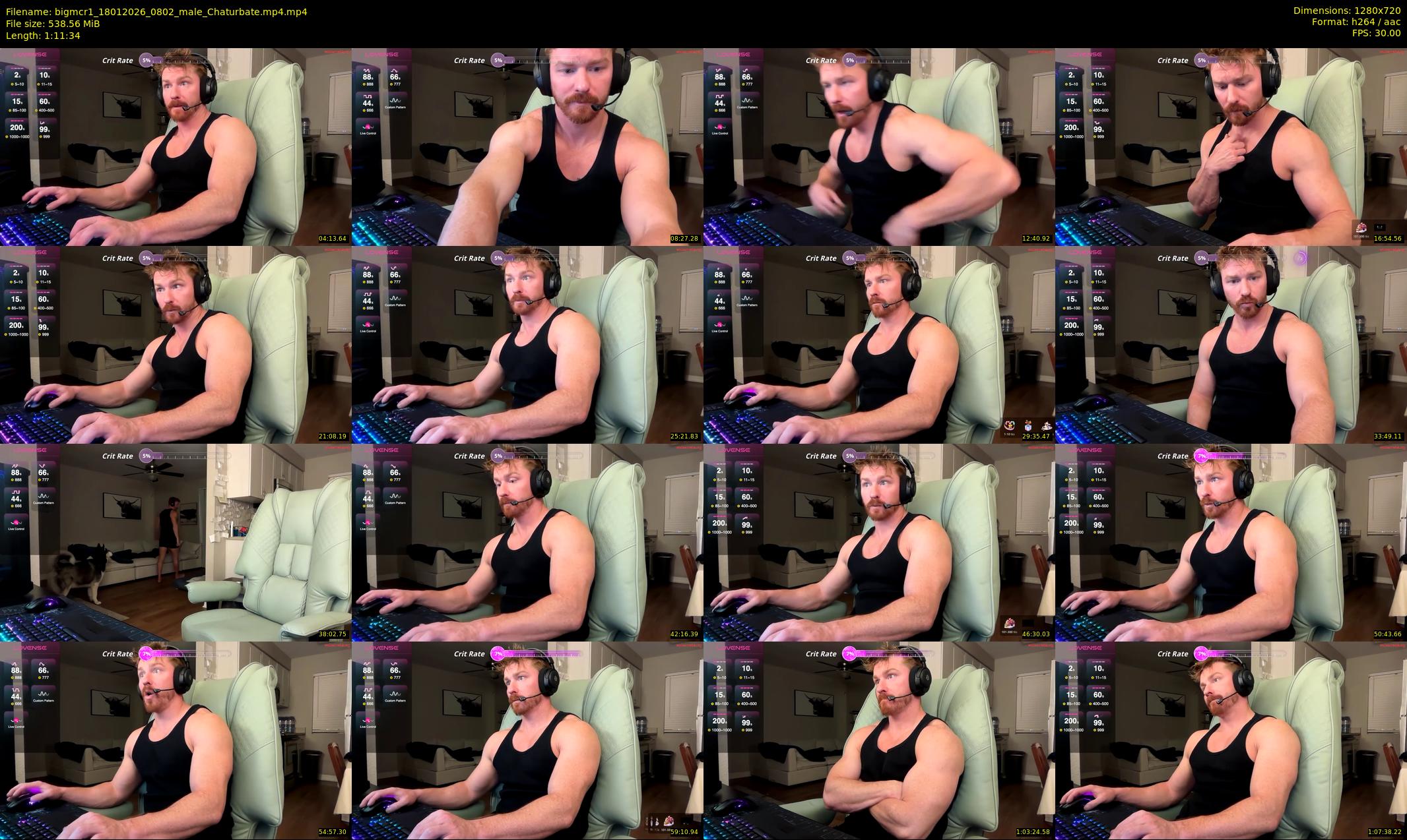 bigmcr1 — 72 minute Chaturbate male cam show recording, 720p, Jan 18, 2026