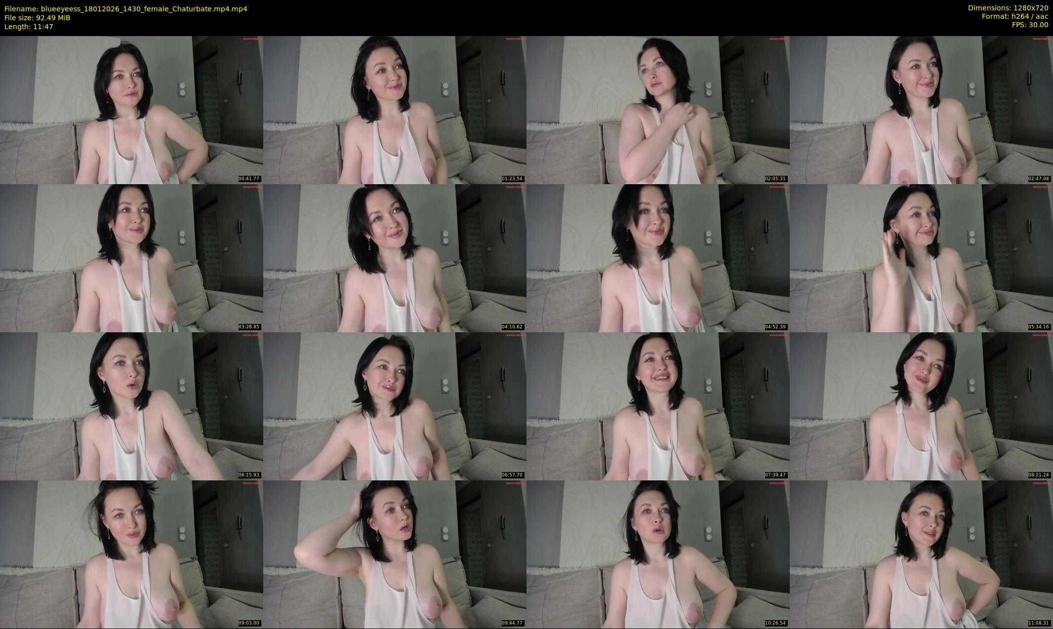 blueeyeess — 12 minute Chaturbate female cam show recording, 720p, Jan 18, 2026
