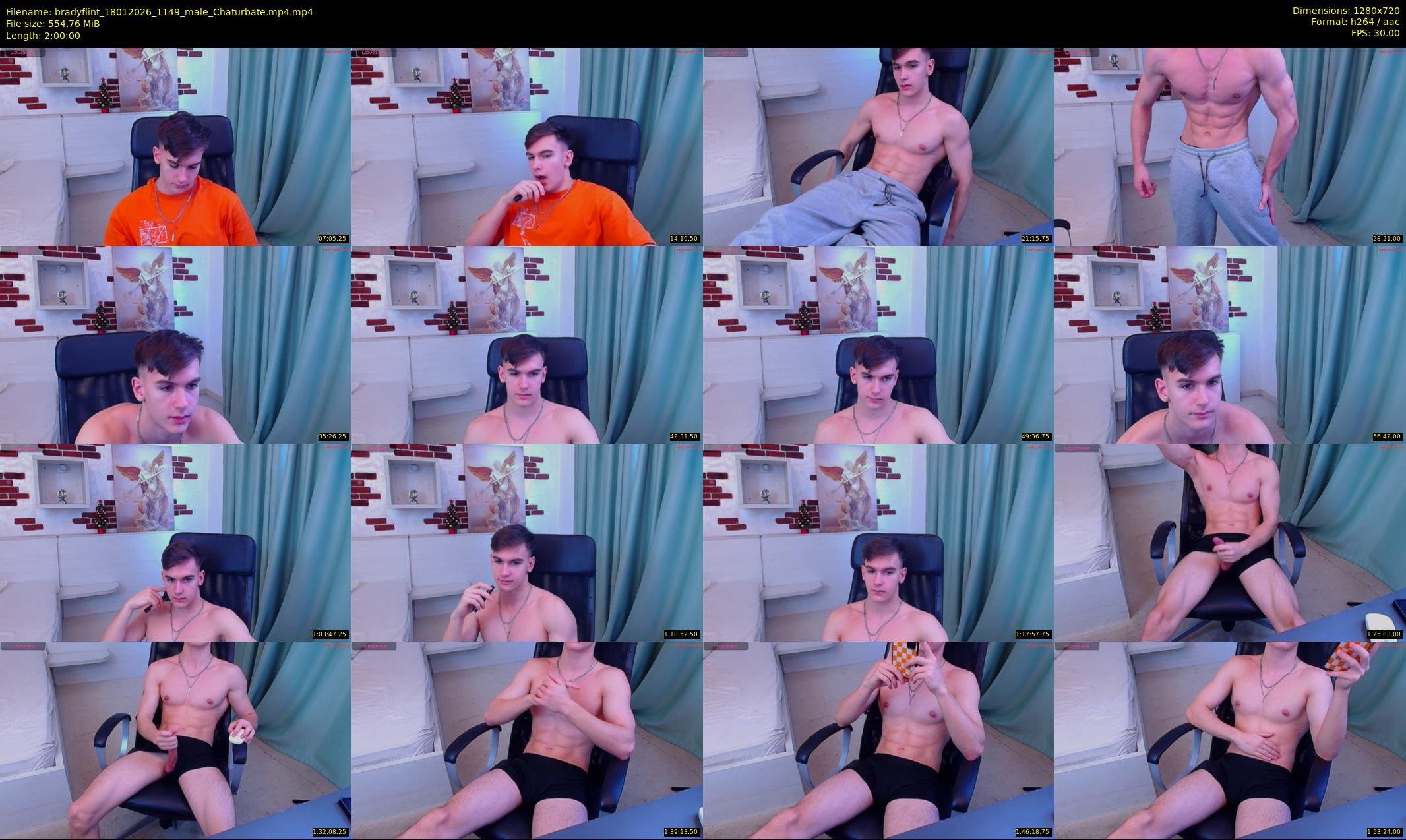 bradyflint — 120 minute Chaturbate male cam show recording, 720p, Jan 18, 2026