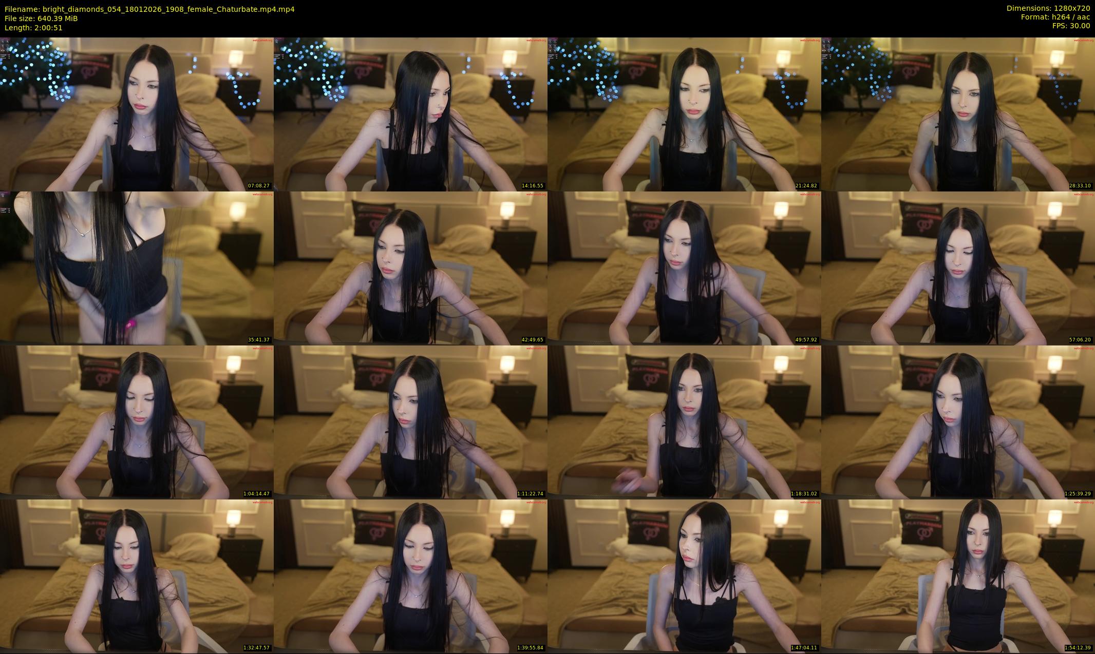 bright_diamonds_054 — 121 minute Chaturbate couple cam show recording, 720p, Jan 18, 2026