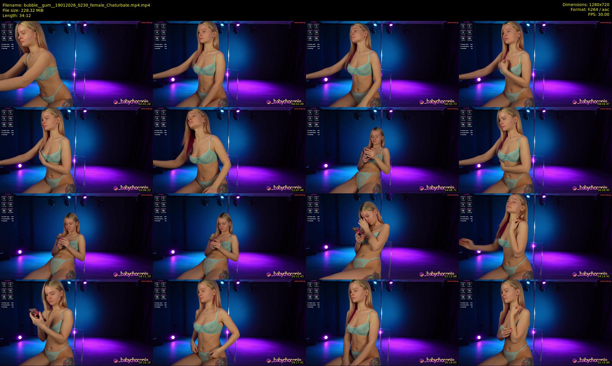 bubble__gum_ — 35 minute Chaturbate female cam show recording, 720p, Jan 19, 2026
