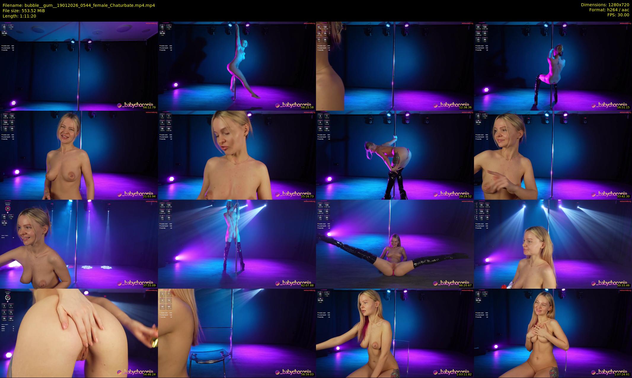 bubble__gum_ — 72 minute Chaturbate female cam show recording, 720p, Jan 19, 2026