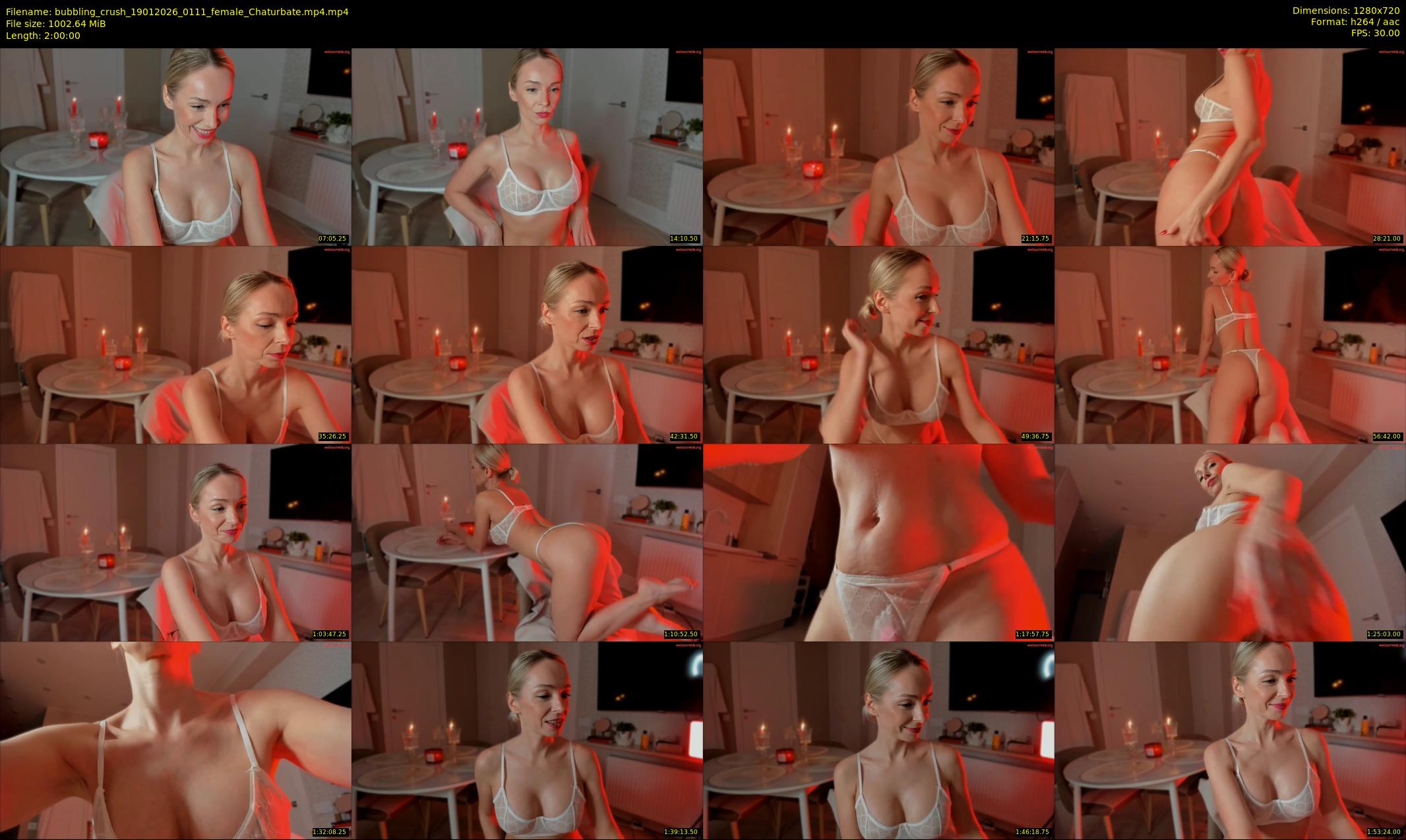 bubbling_crush — 120 minute Chaturbate female cam show recording, 720p, Jan 19, 2026