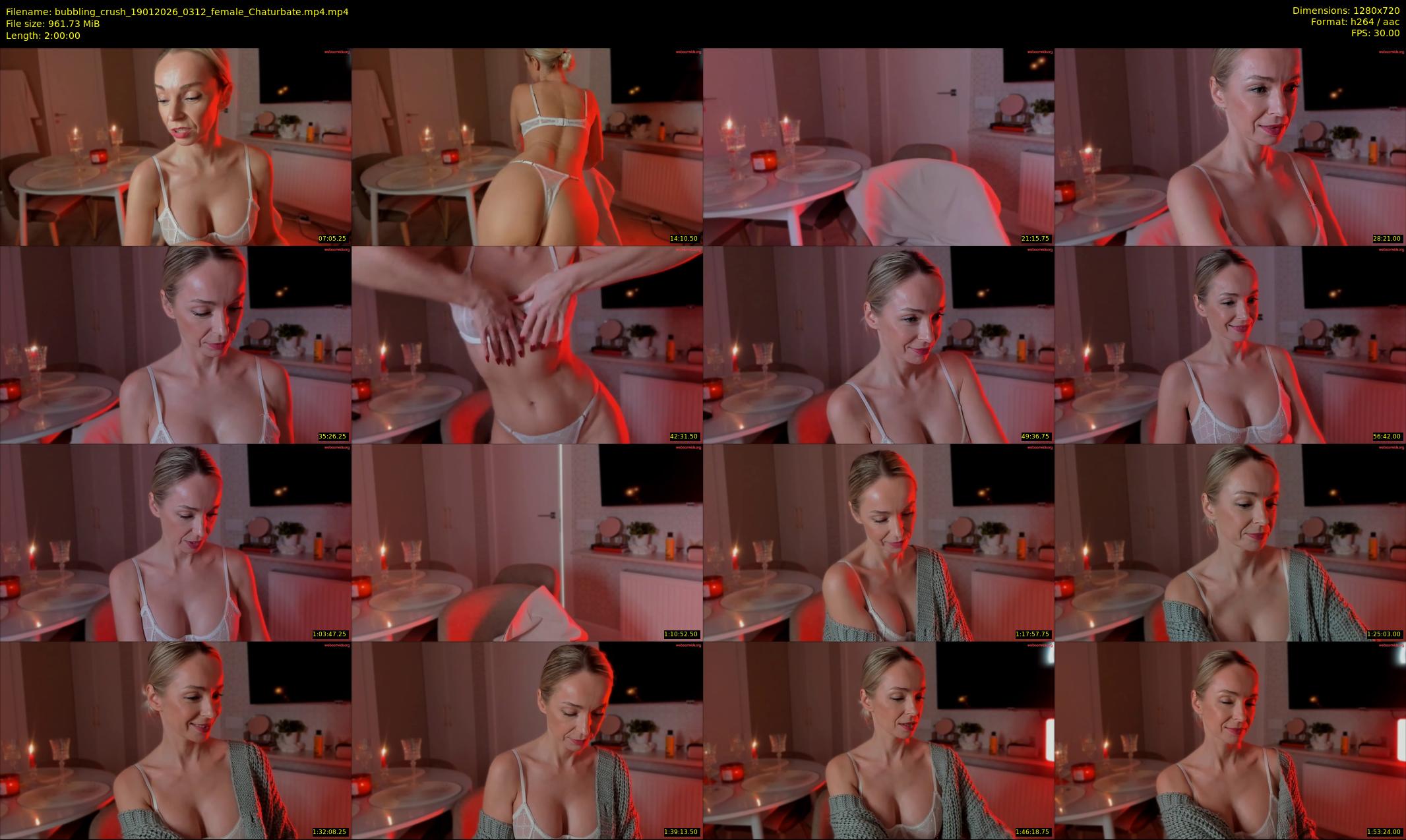 bubbling_crush — 120 minute Chaturbate female cam show recording, 720p, Jan 19, 2026