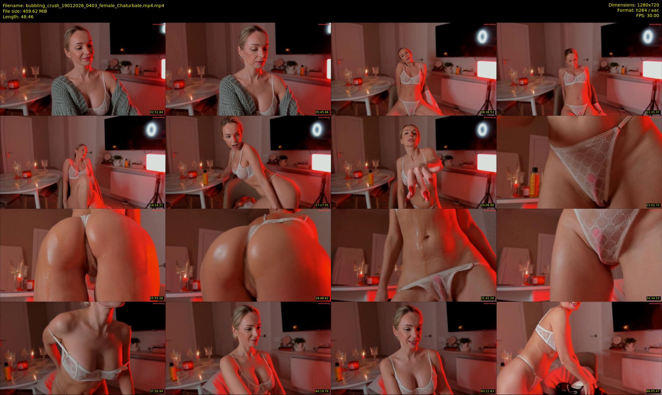 bubbling_crush — 49 minute Chaturbate female cam show recording, 720p, Jan 19, 2026
