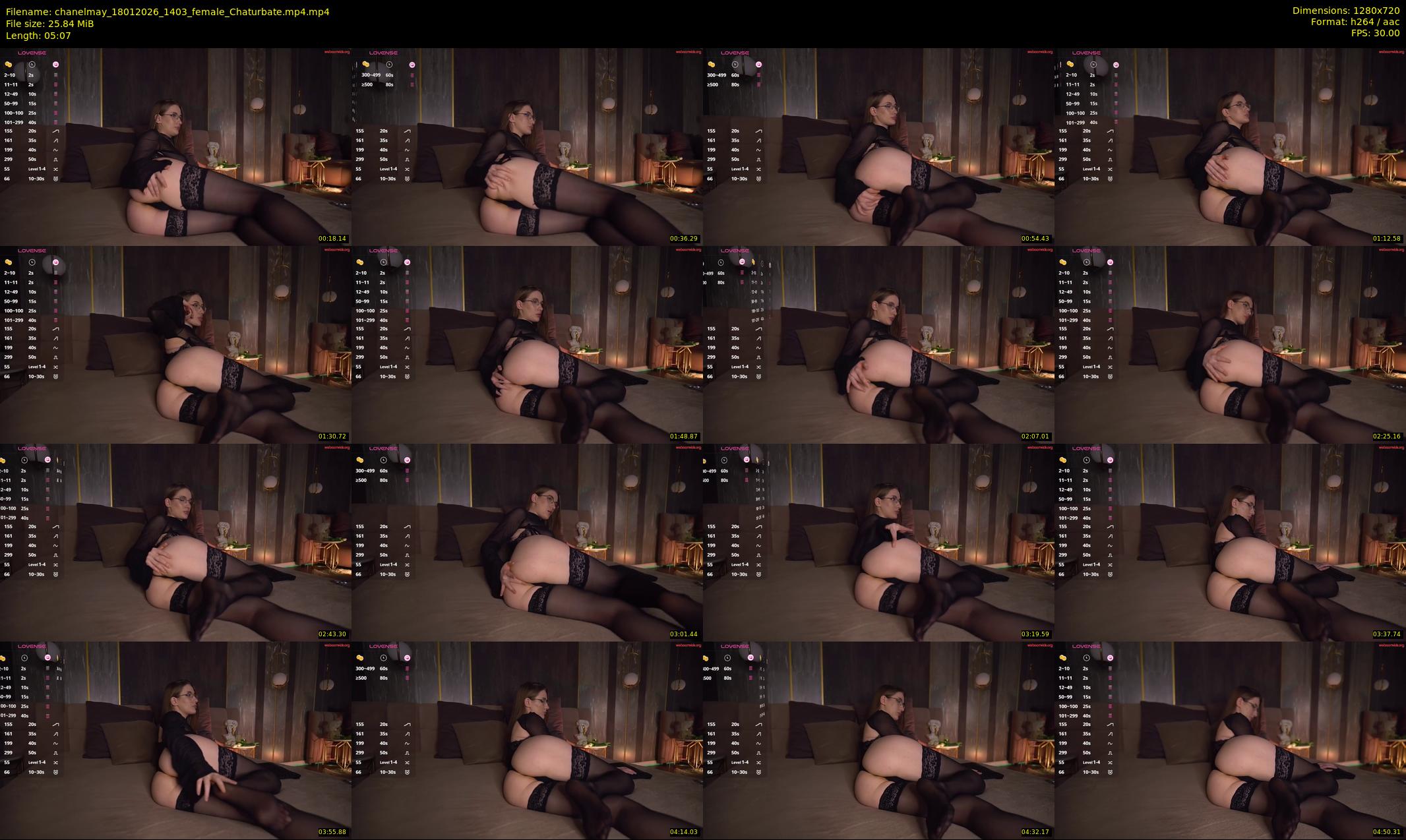 chanelmay — 6 minute Chaturbate female cam show recording, 720p, Jan 18, 2026