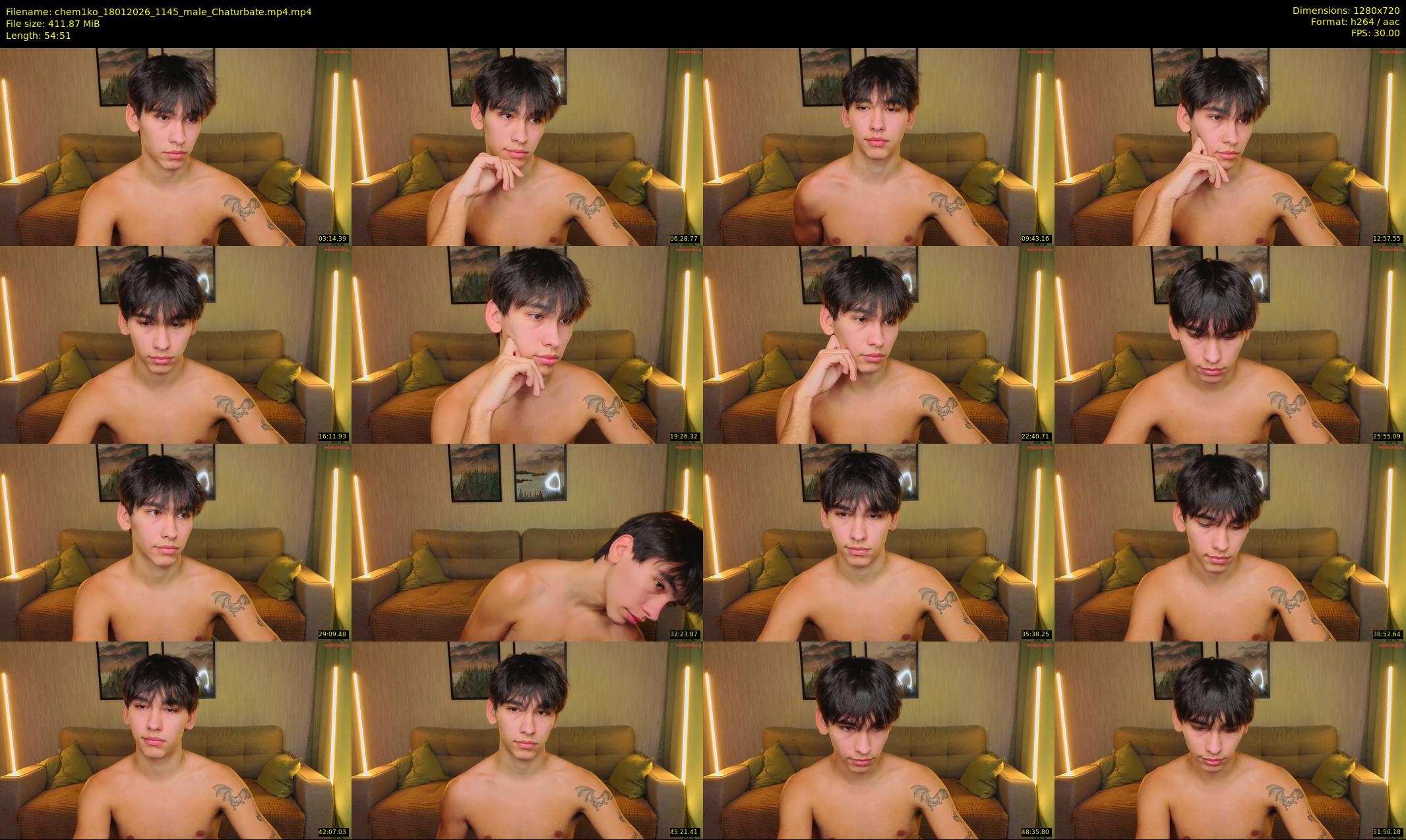 chem1ko — 55 minute Chaturbate male cam show recording, 720p, Jan 18, 2026