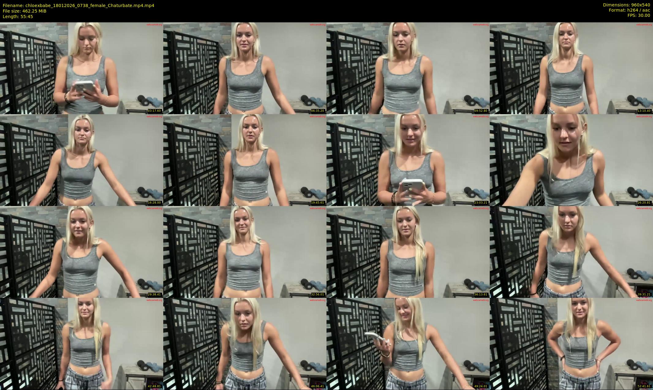 chloexbabe — 56 minute Chaturbate female cam show recording, 480p, Jan 18, 2026