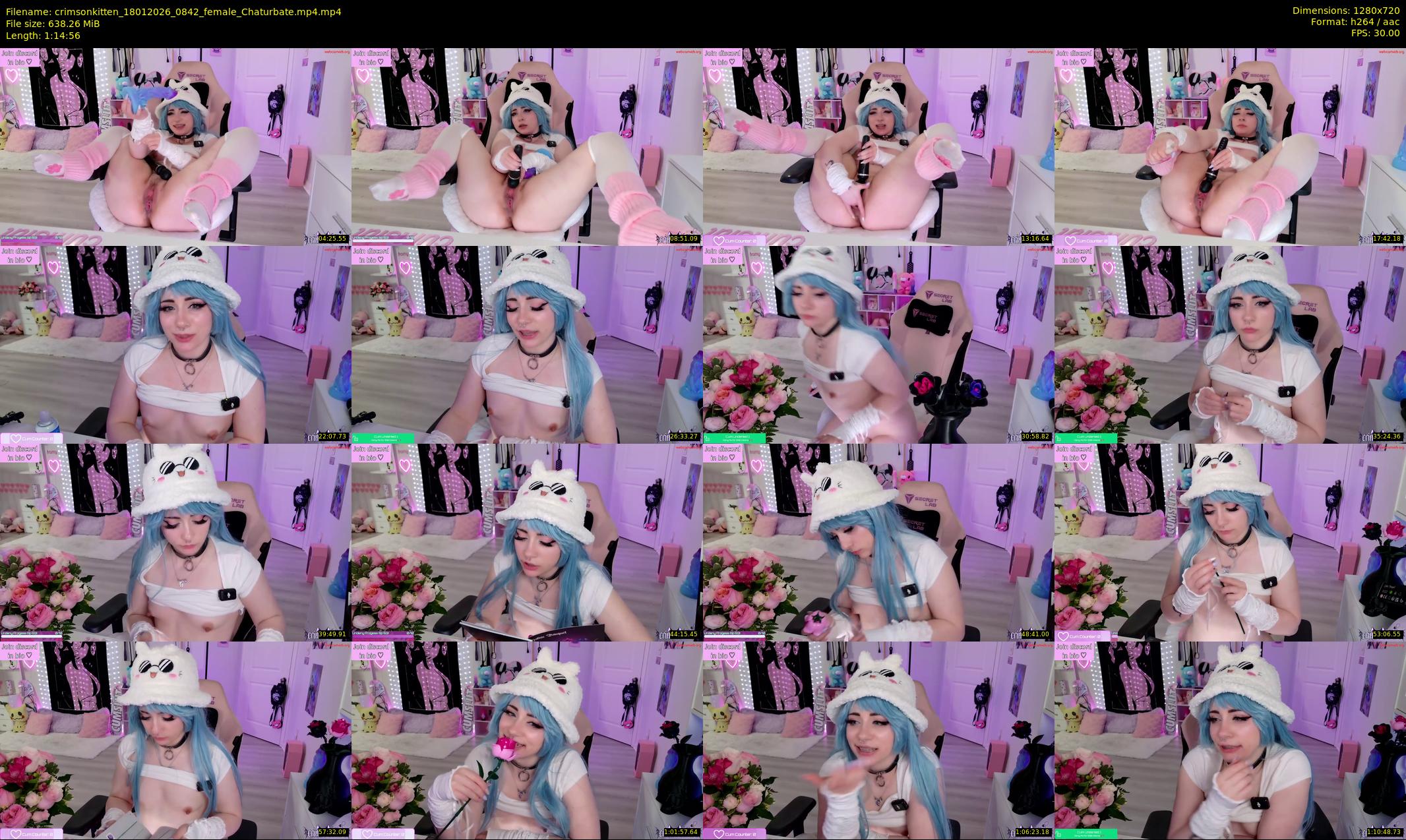 crimsonkitten — 75 minute Chaturbate female cam show recording, 720p, Jan 18, 2026