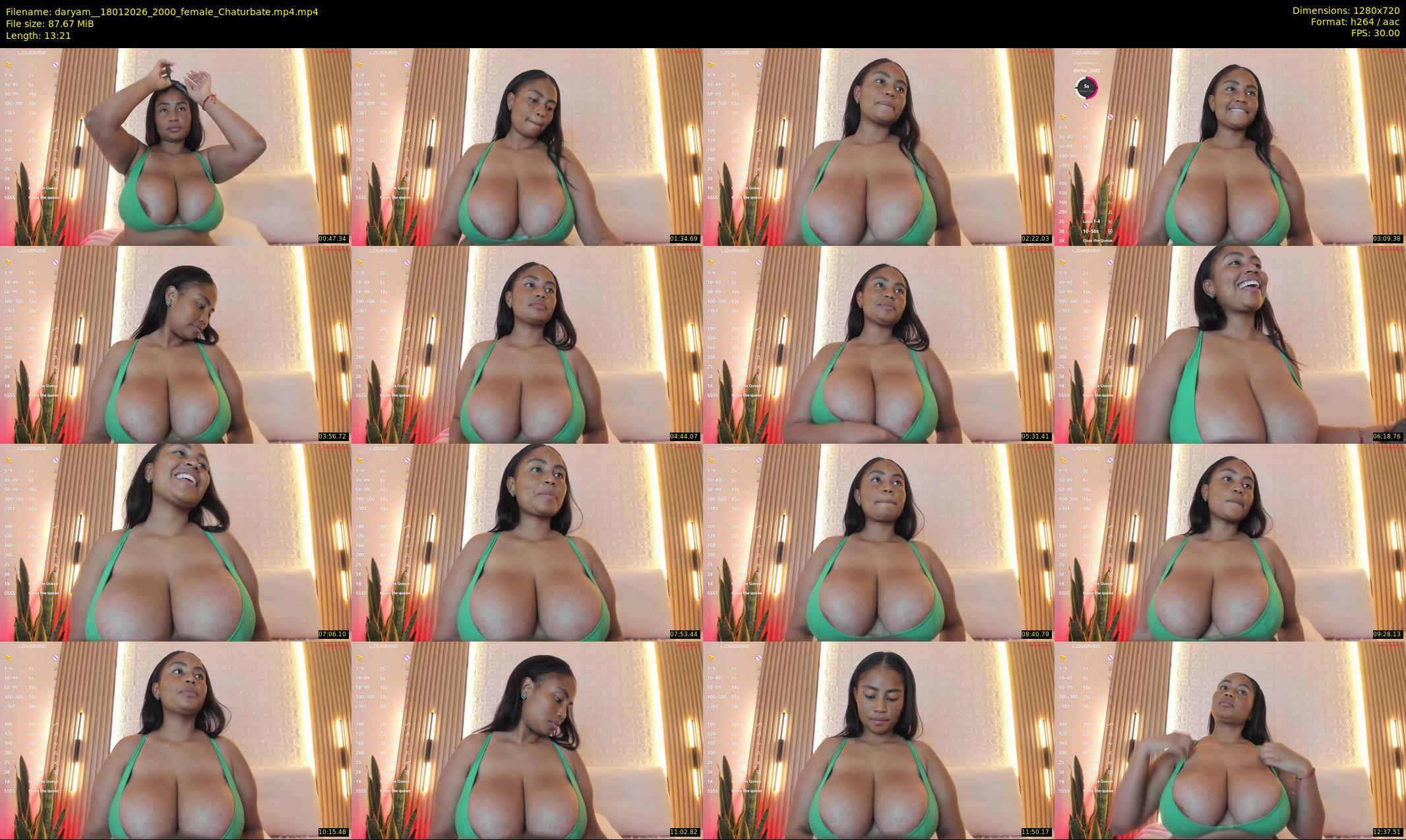 daryam_ — 14 minute Chaturbate female cam show recording, 720p, Jan 18, 2026