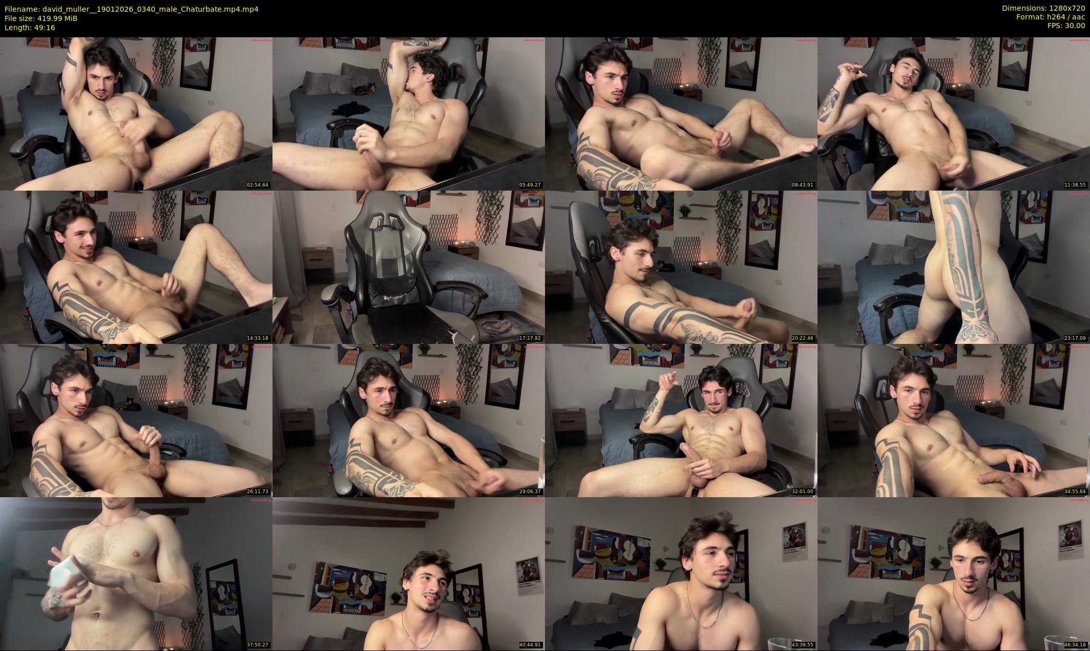 david_muller_ — 50 minute Chaturbate male cam show recording, 720p, Jan 19, 2026