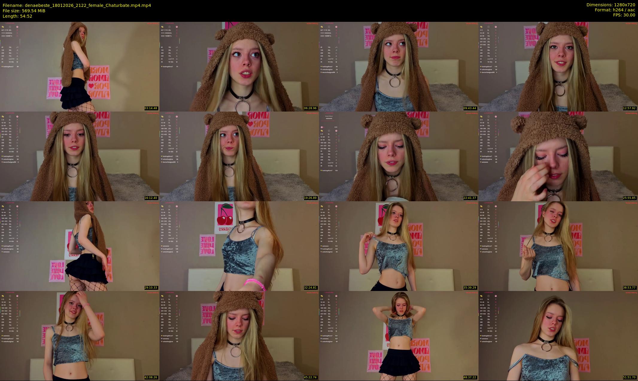 denaebeste — 55 minute Chaturbate female cam show recording, 720p, Jan 18, 2026