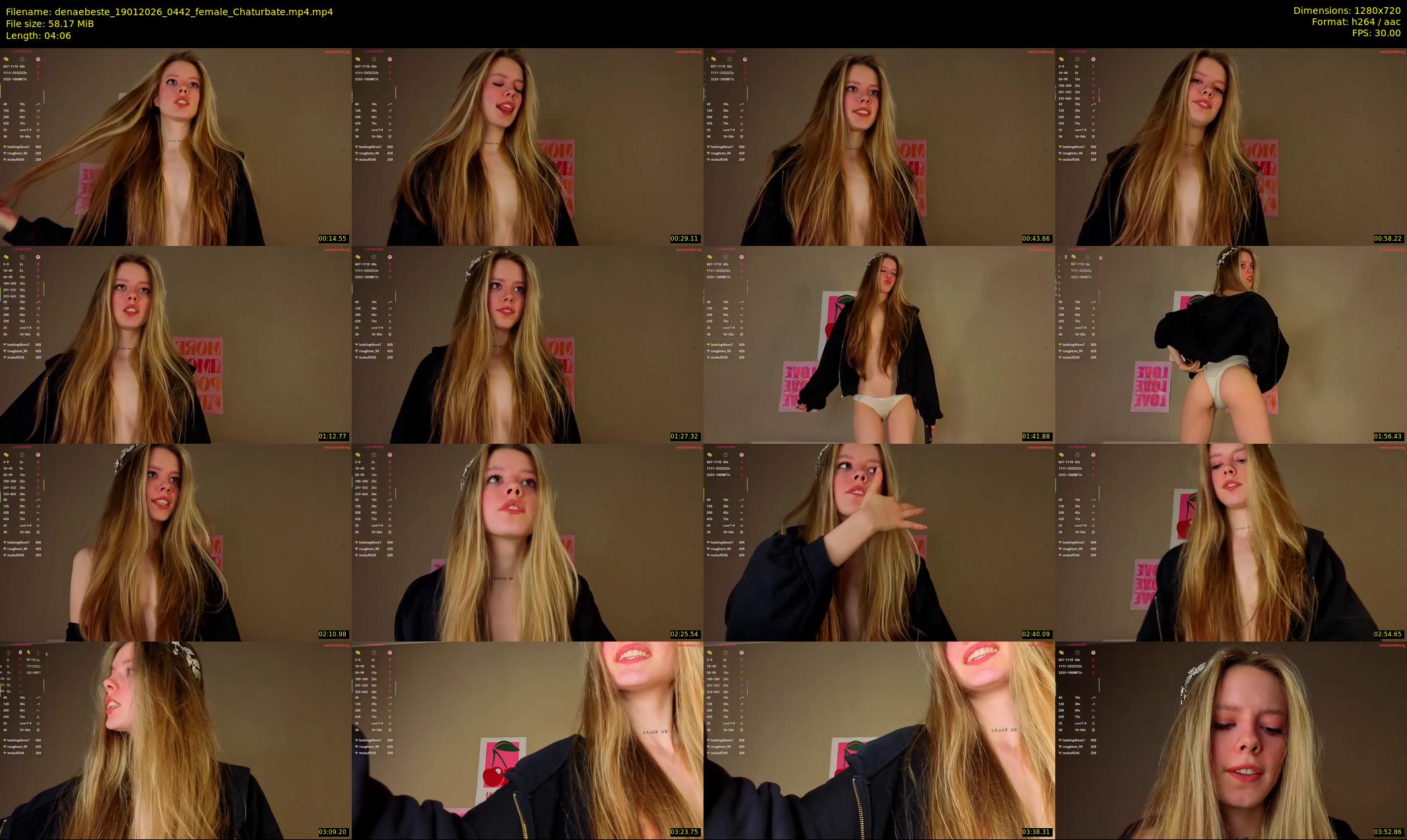 denaebeste — 5 minute Chaturbate female cam show recording, 720p, Jan 19, 2026