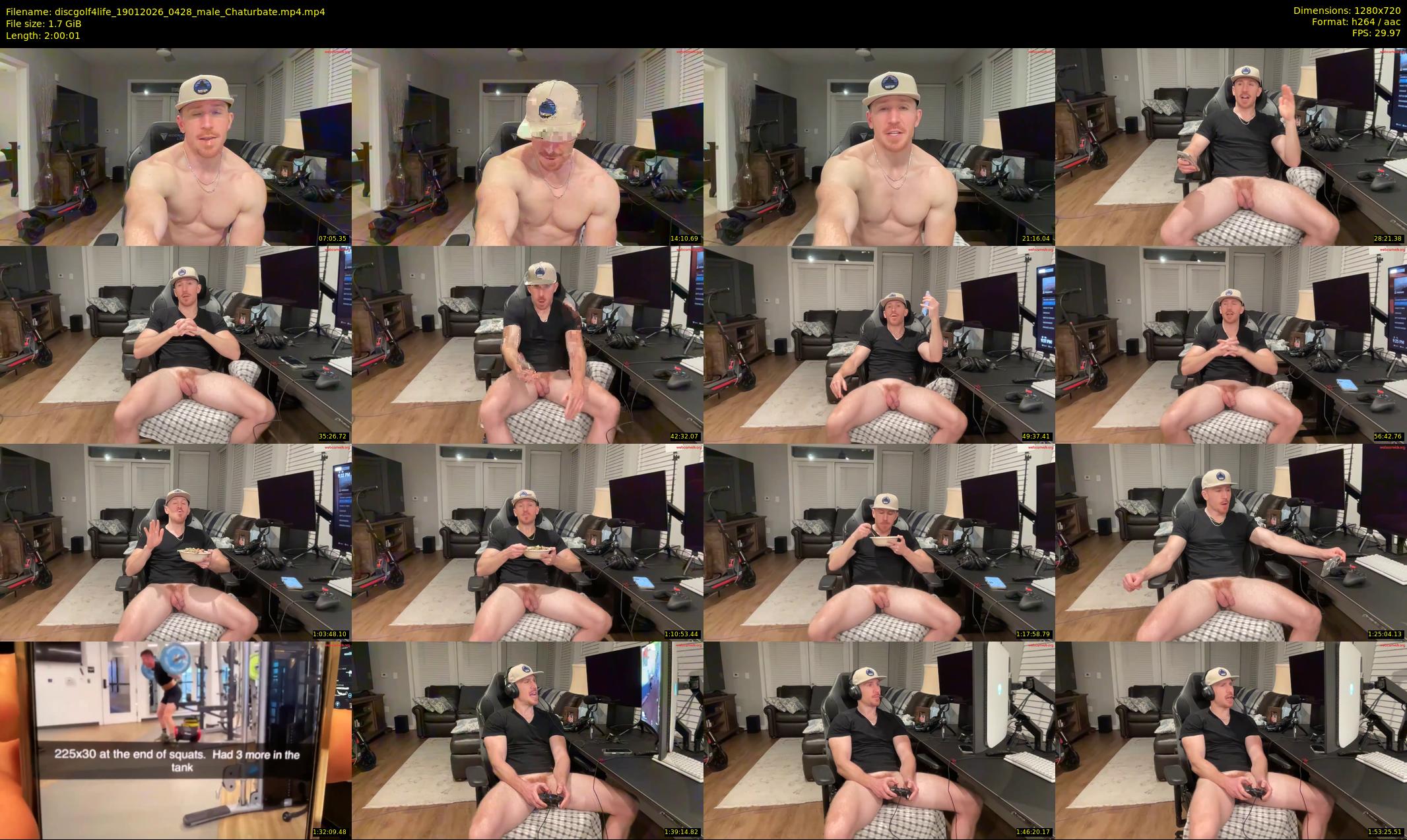 discgolf4life — 121 minute Chaturbate male cam show recording, 720p, Jan 19, 2026