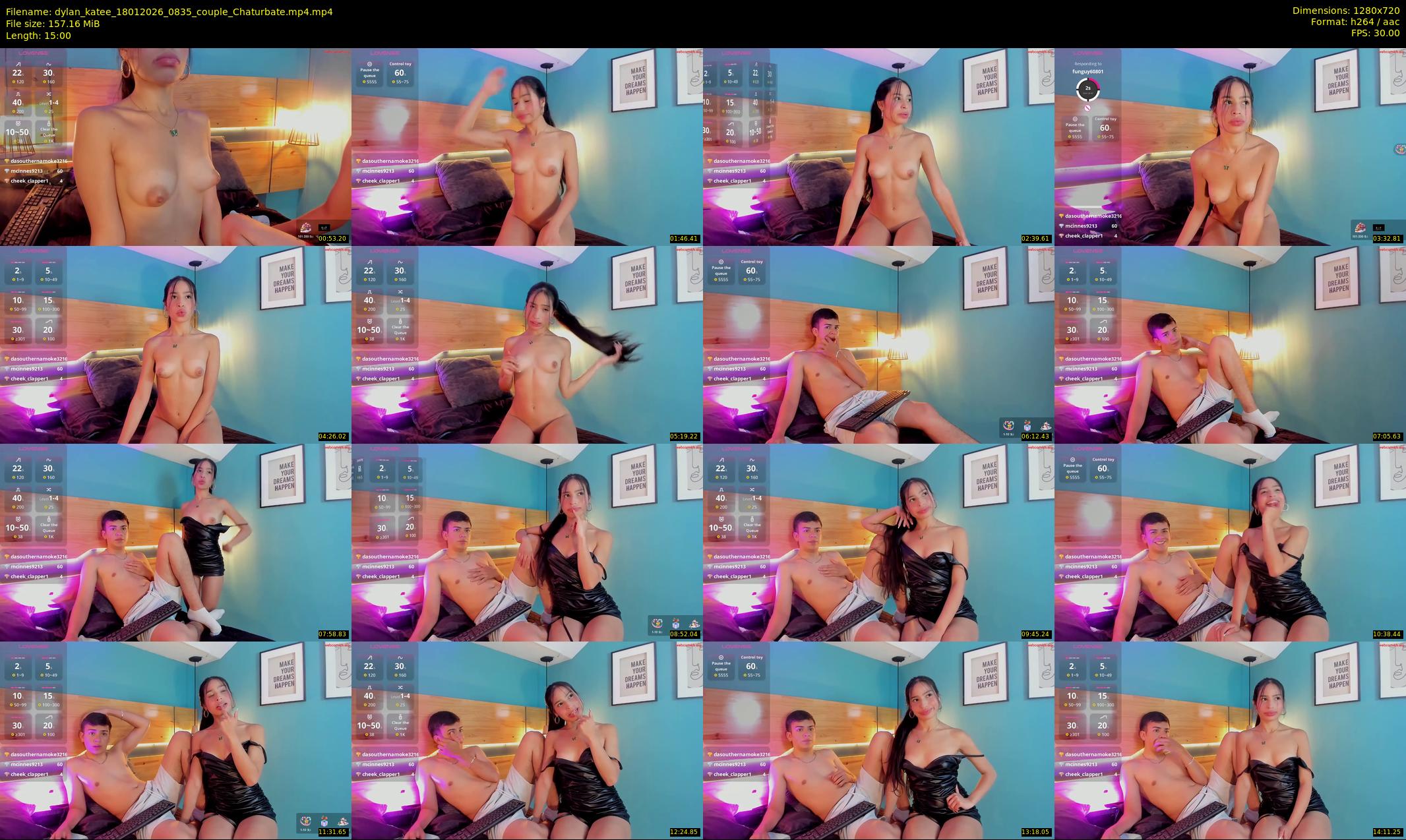 dylan_katee — 15 minute Chaturbate couple cam show recording, 720p, Jan 18, 2026