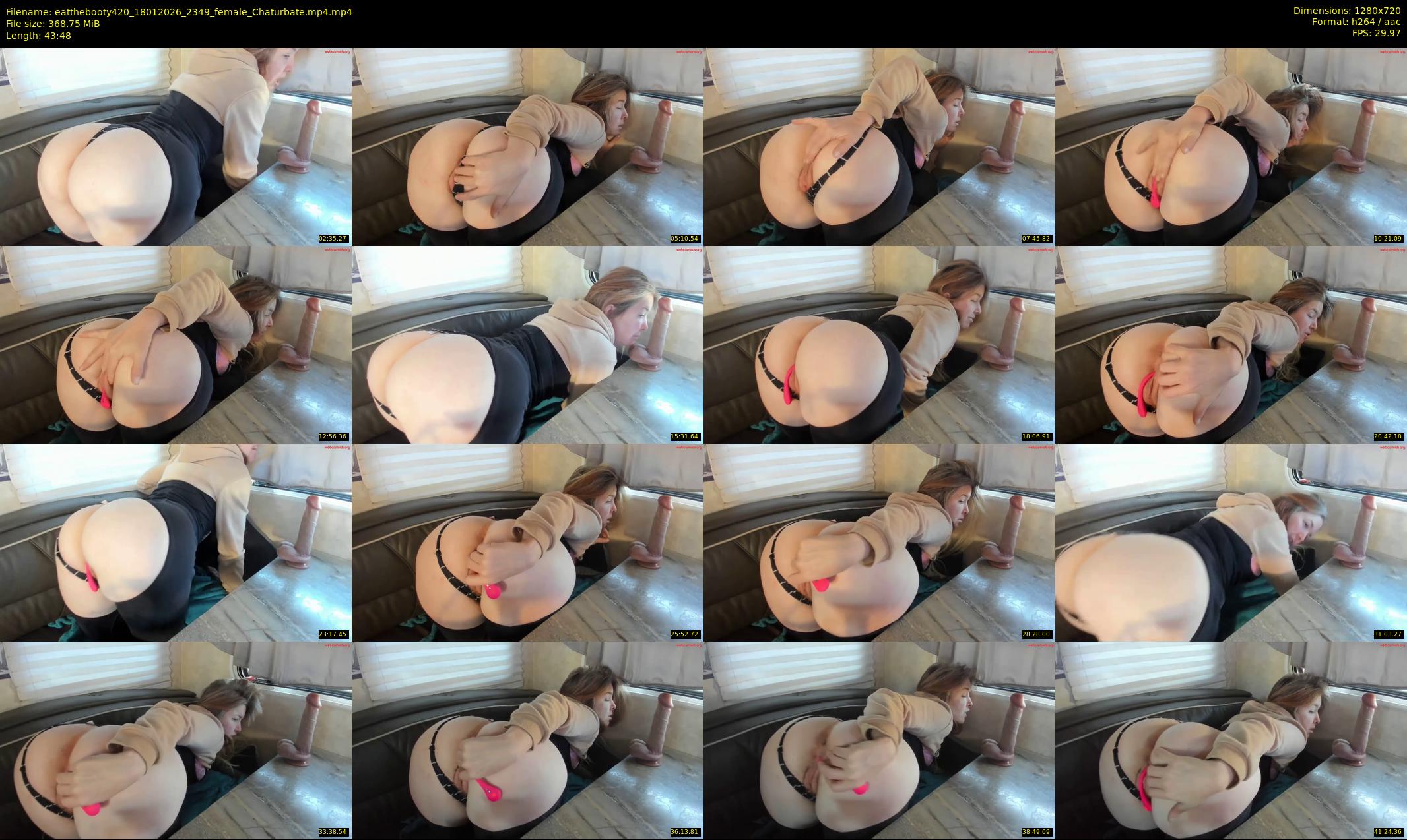 eatthebooty420 — 44 minute Chaturbate female cam show recording, 720p, Jan 18, 2026