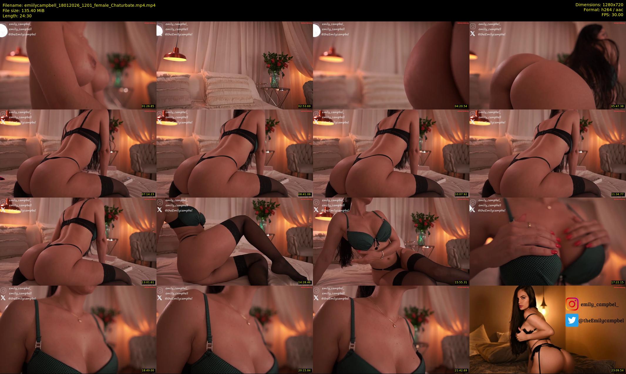 emiilycampbell — 25 minute Chaturbate female cam show recording, 720p, Jan 18, 2026
