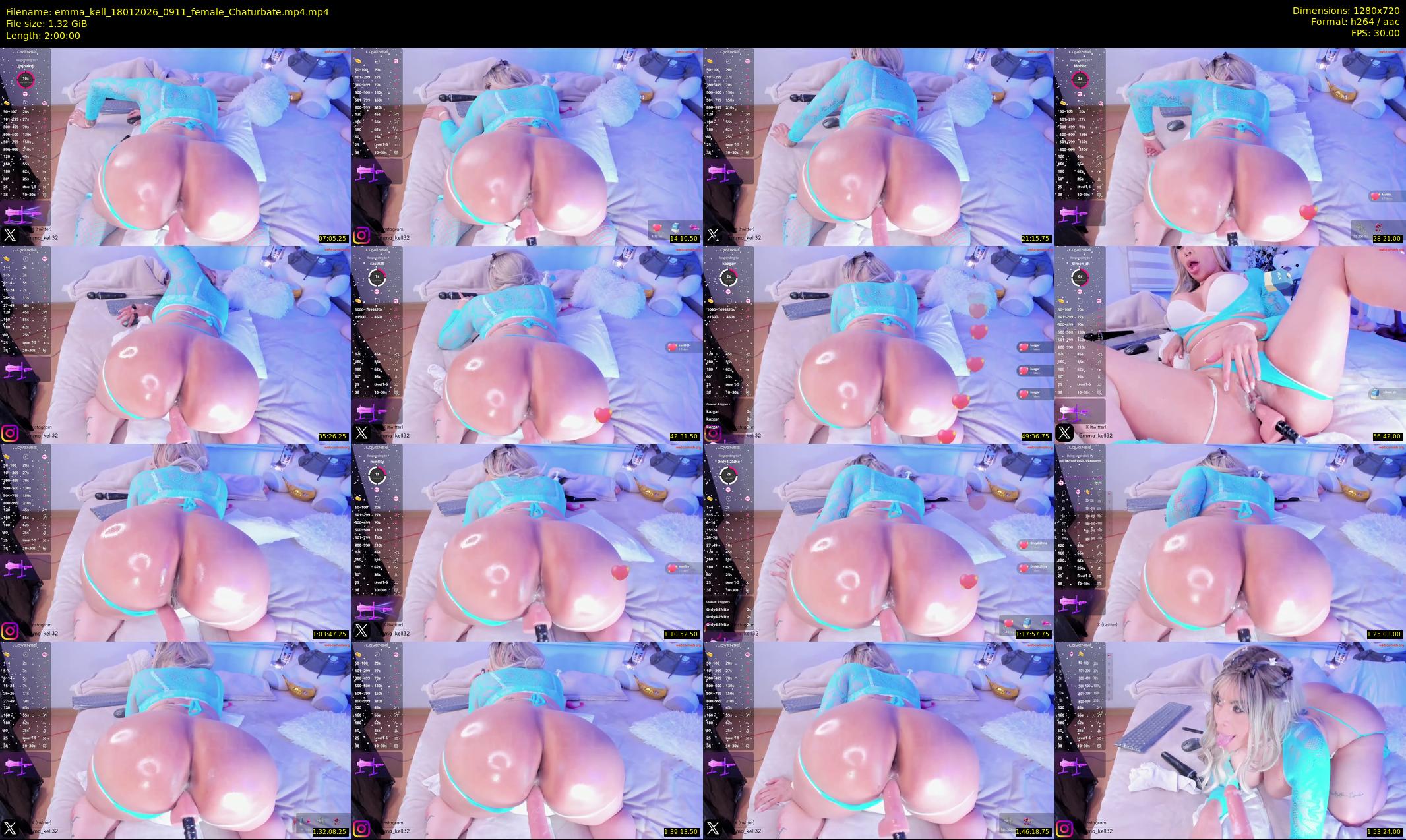 emma_kell — 120 minute Chaturbate female cam show recording, 720p, Jan 18, 2026