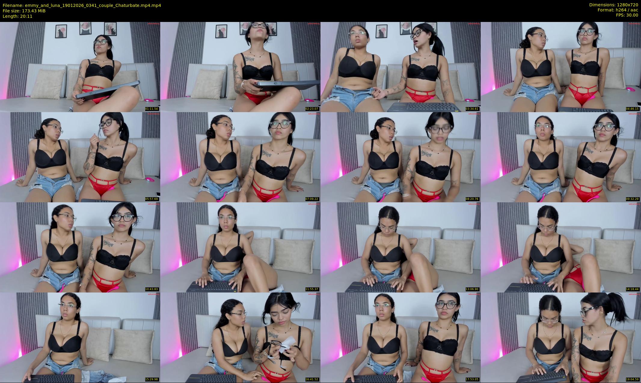 emmy_and_luna — 21 minute Chaturbate couple cam show recording, 720p, Jan 19, 2026