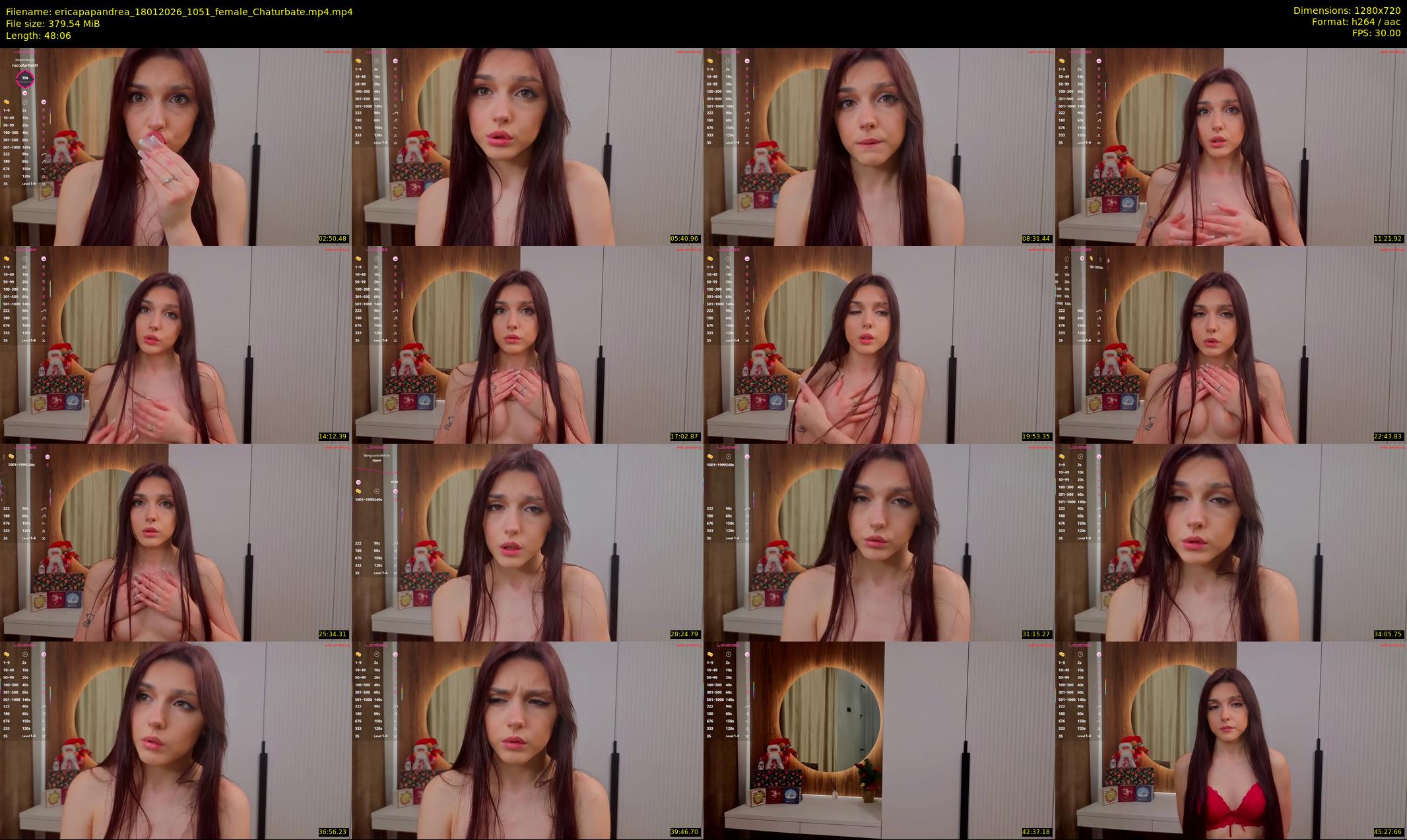 ericapapandrea — 49 minute Chaturbate female cam show recording, 720p, Jan 18, 2026