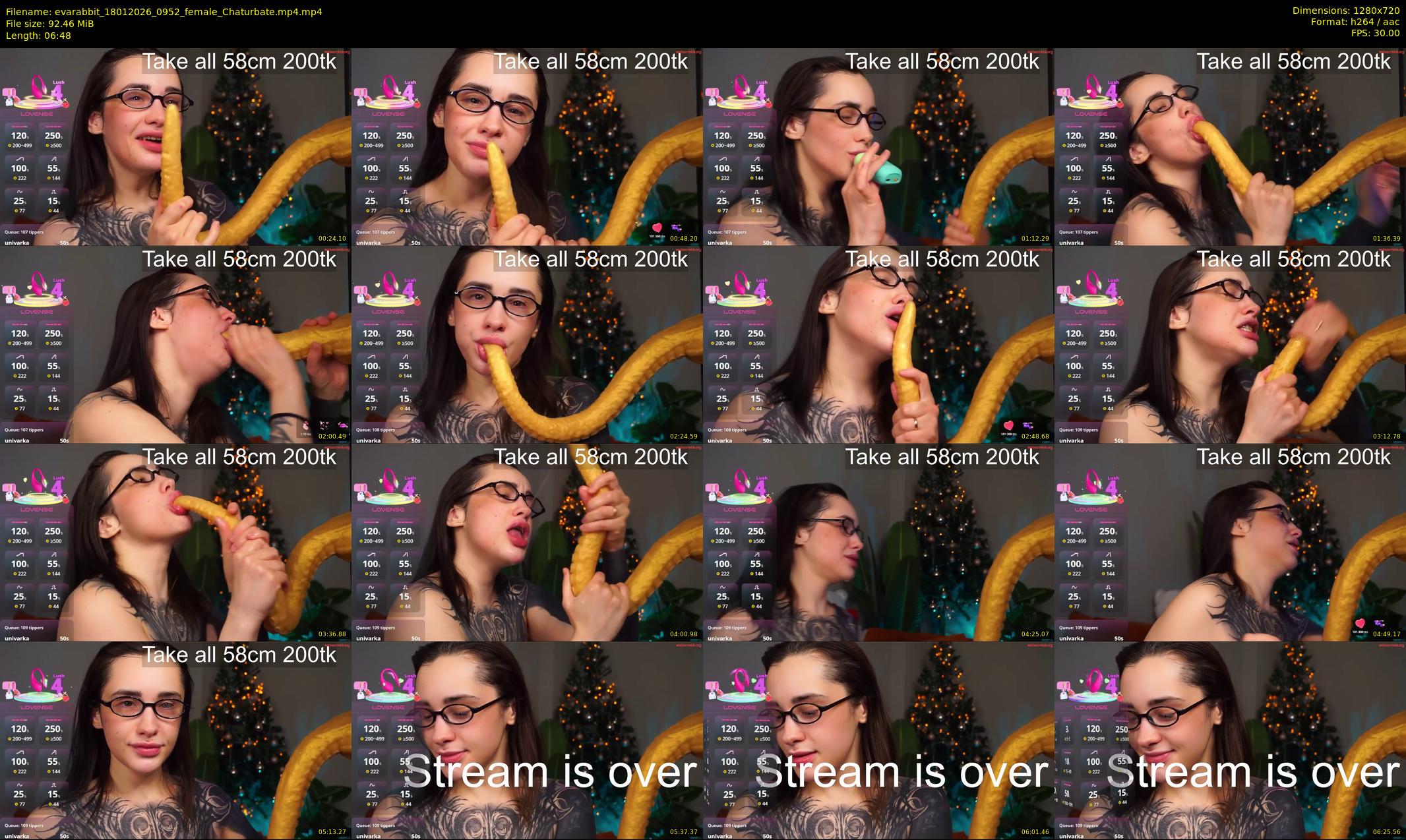 evarabbit — 7 minute Chaturbate female cam show recording, 720p, Jan 18, 2026