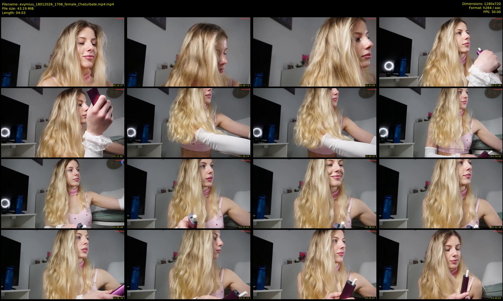 evymiuu — 5 minute Chaturbate female cam show recording, 720p, Jan 18, 2026