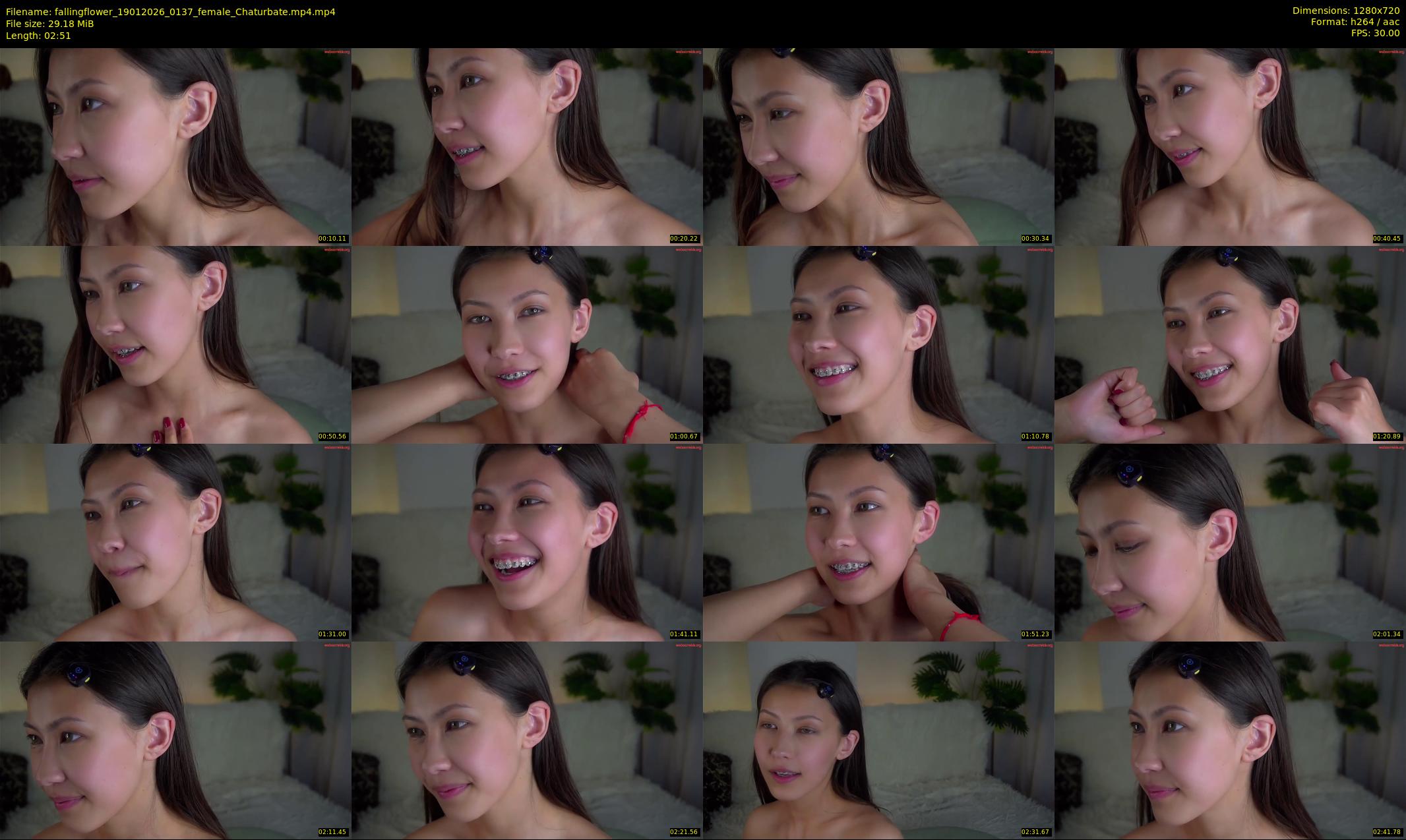 fallingflower — 3 minute Chaturbate female cam show recording, 720p, Jan 19, 2026
