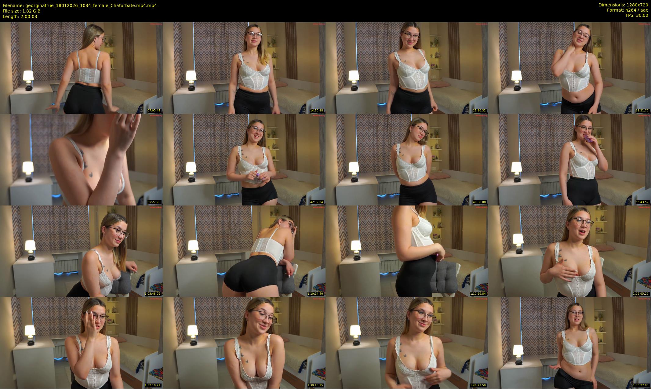 georginatrue — 121 minute Chaturbate female cam show recording, 720p, Jan 18, 2026