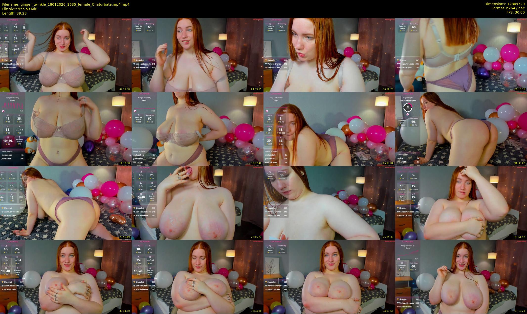 ginger_twinkle — 40 minute Chaturbate female cam show recording, 720p, Jan 18, 2026