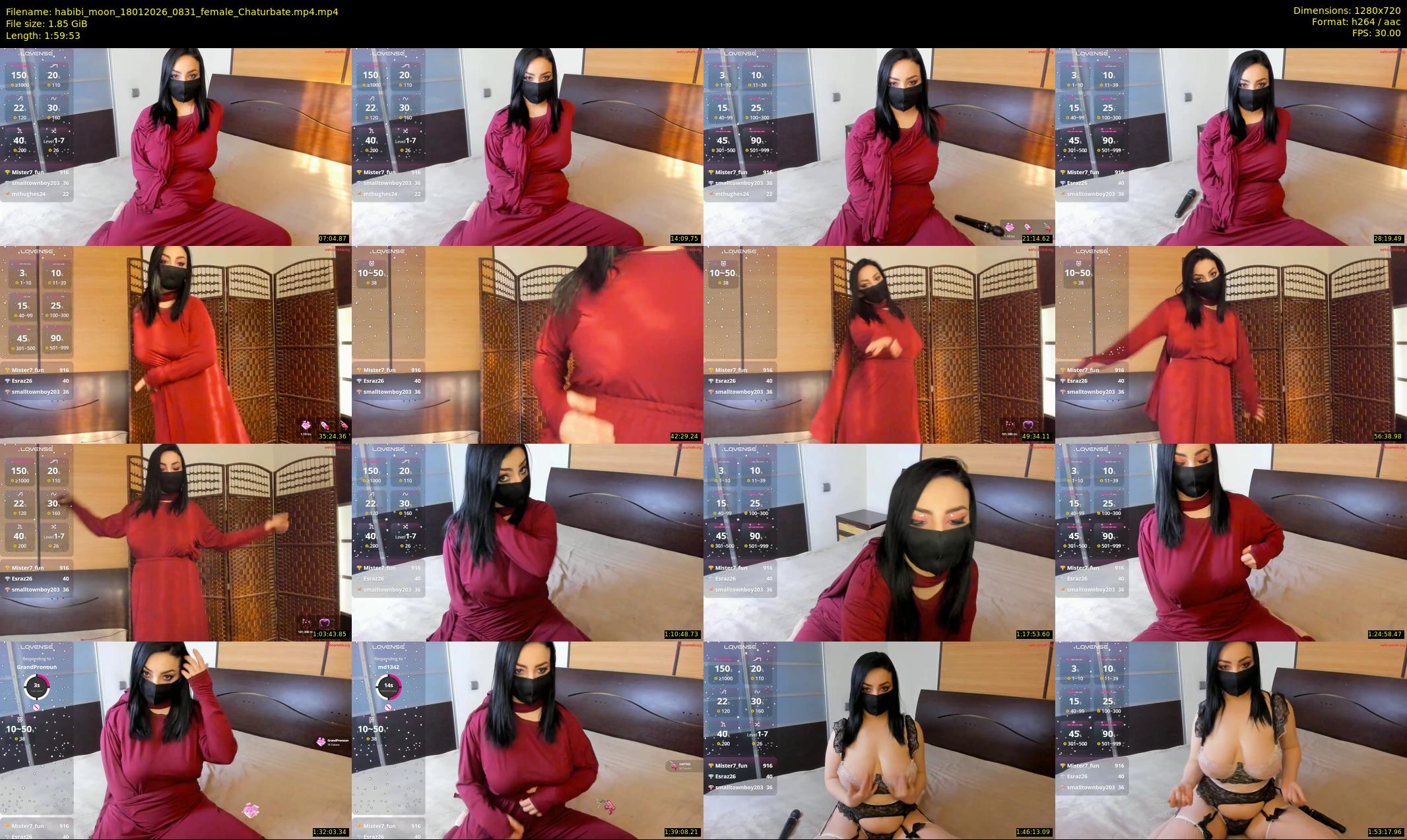 habibi_moon — 120 minute Chaturbate female cam show recording, 720p, Jan 18, 2026
