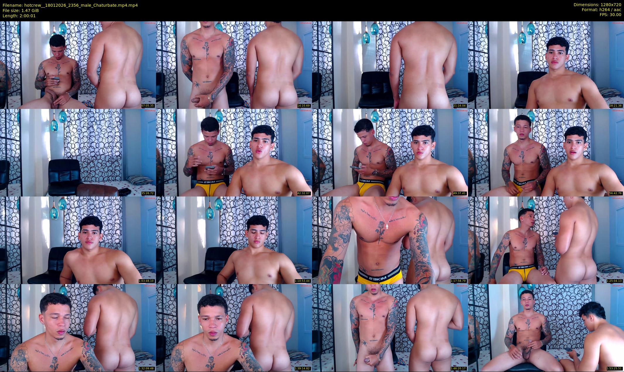 hotcrew_ — 121 minute Chaturbate male cam show recording, 720p, Jan 18, 2026