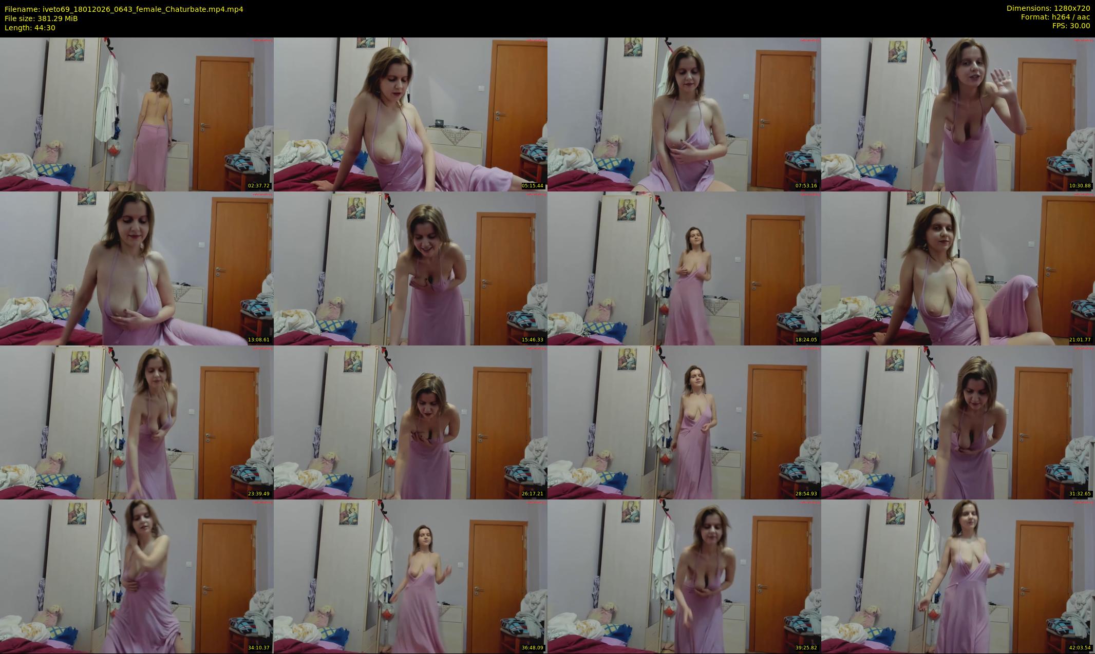 iveto69 — 45 minute Chaturbate female cam show recording, 720p, Jan 18, 2026