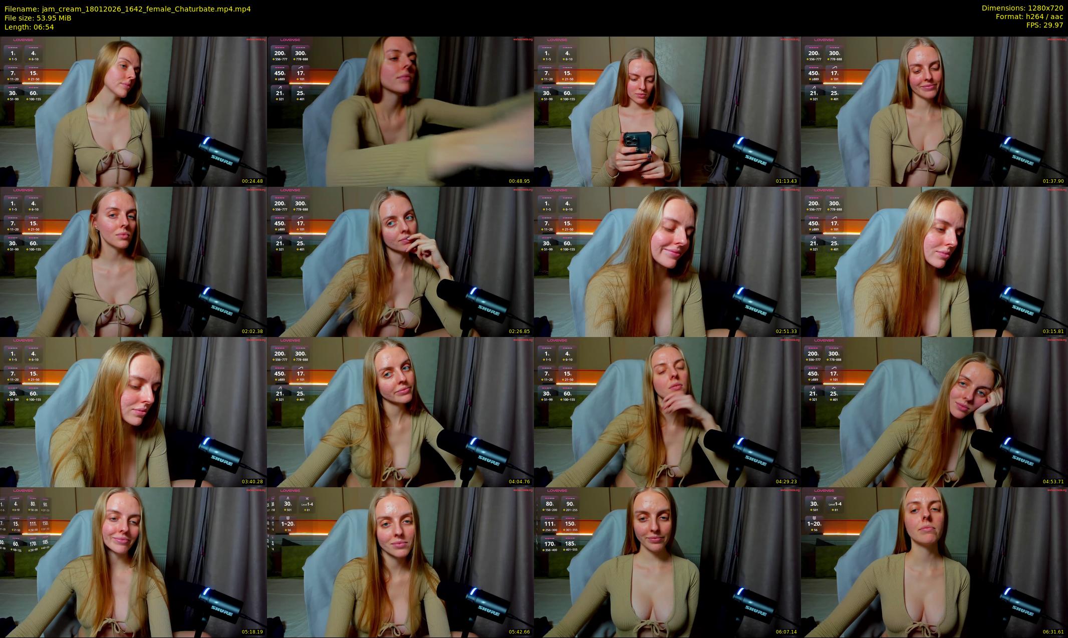 jam_cream — 7 minute Chaturbate female cam show recording, 720p, Jan 18, 2026