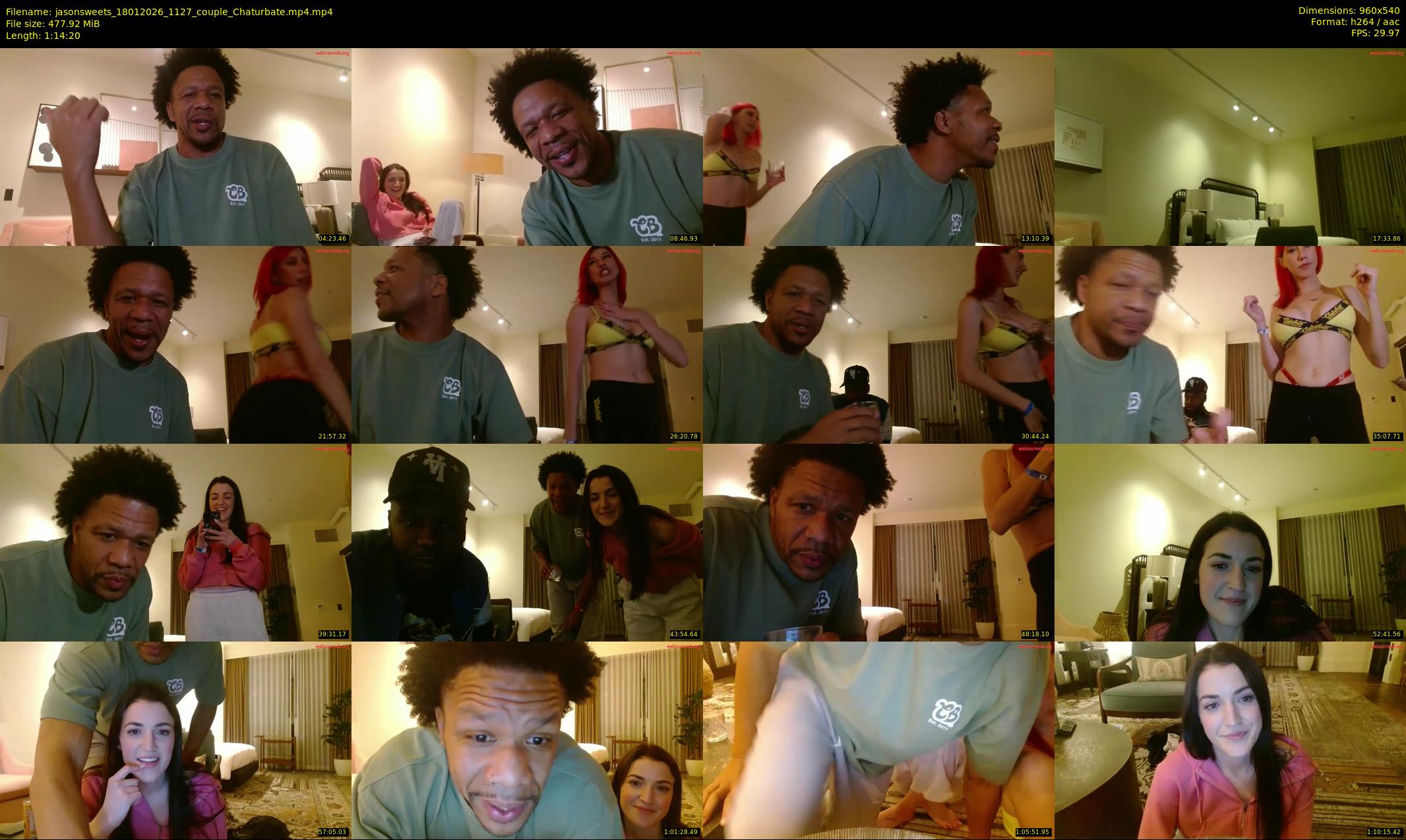 jasonsweets — 75 minute Chaturbate couple cam show recording, 480p, Jan 18, 2026