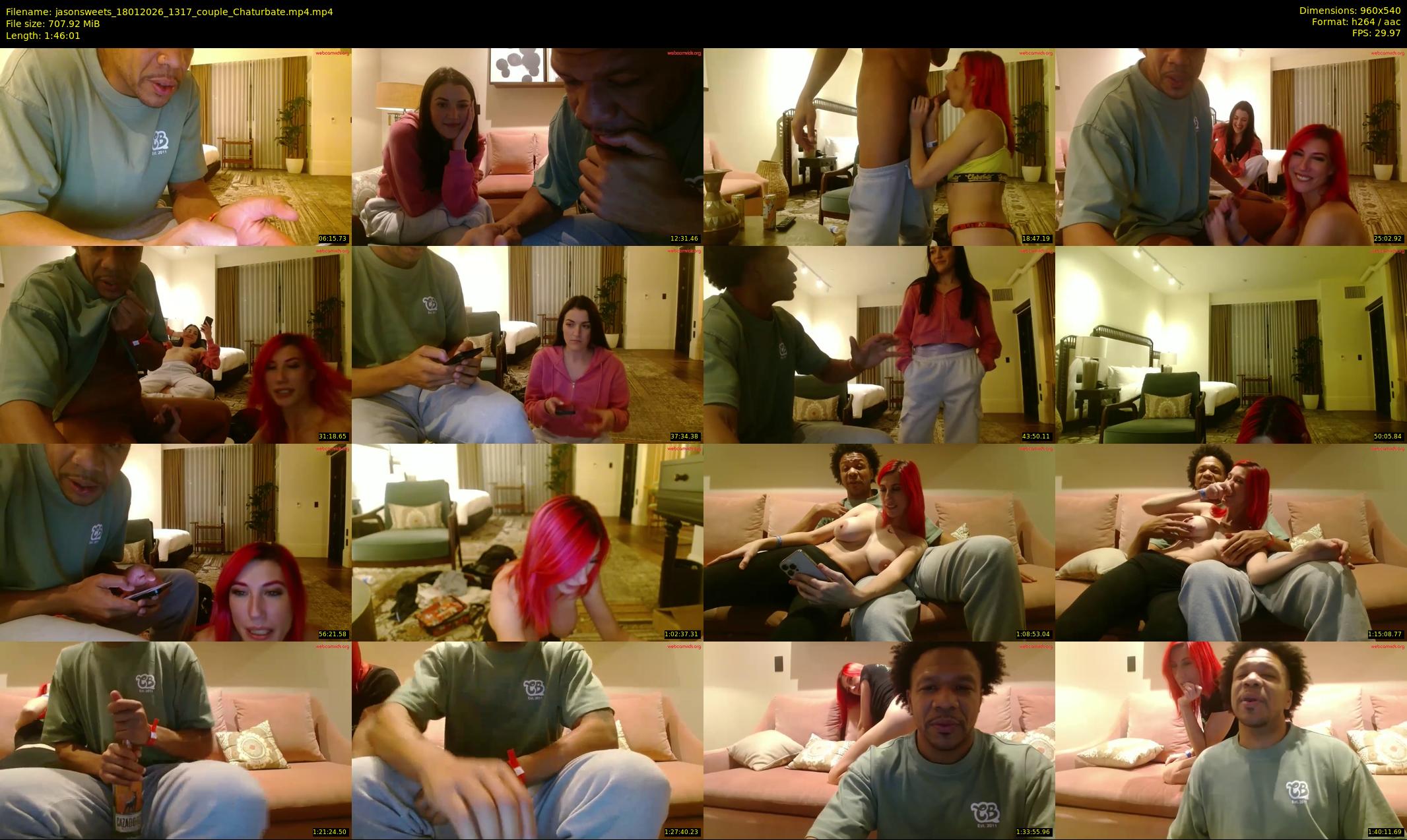 jasonsweets — 107 minute Chaturbate couple cam show recording, 480p, Jan 18, 2026