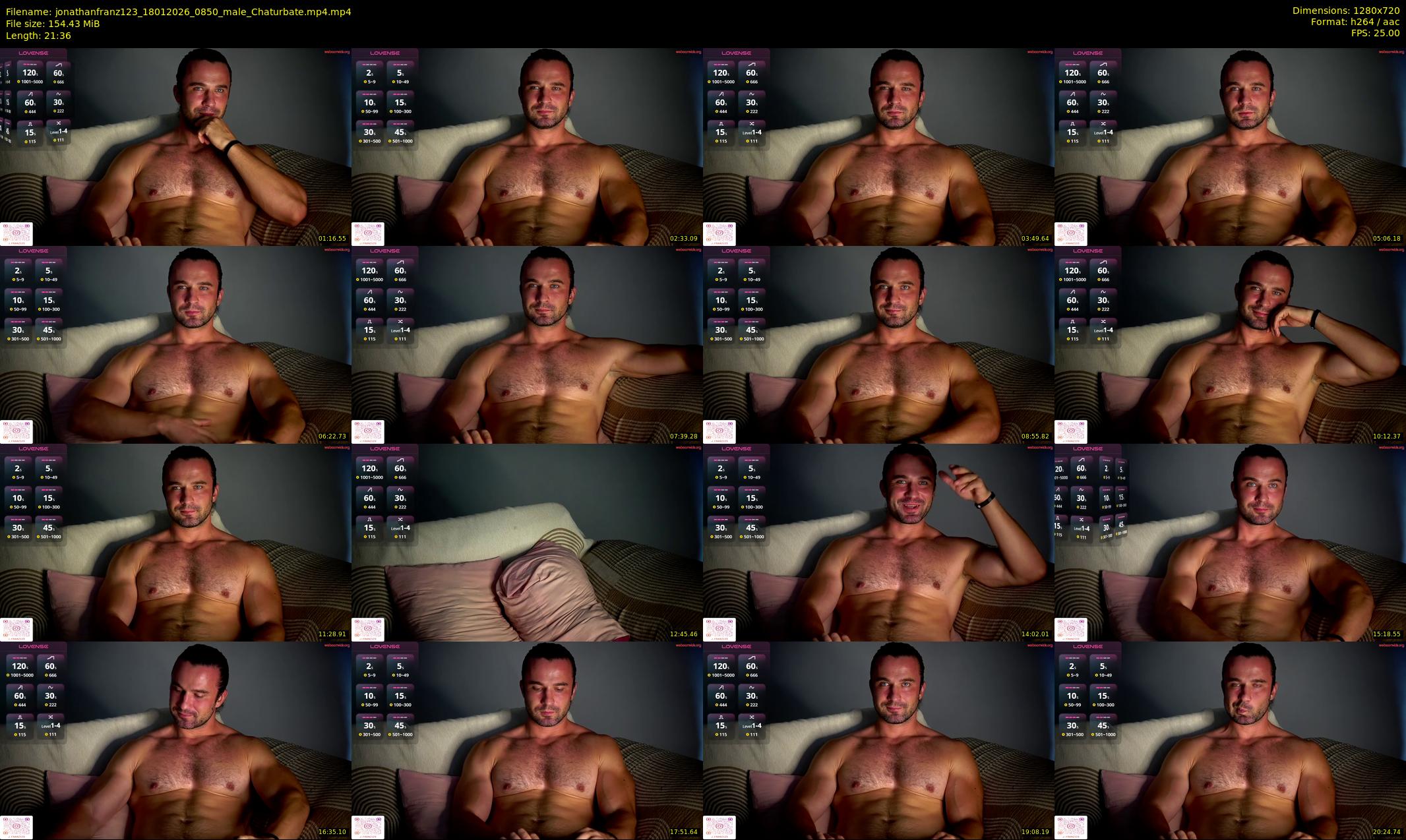 jonathanfranz123 — 22 minute Chaturbate male cam show recording, 720p, Jan 18, 2026
