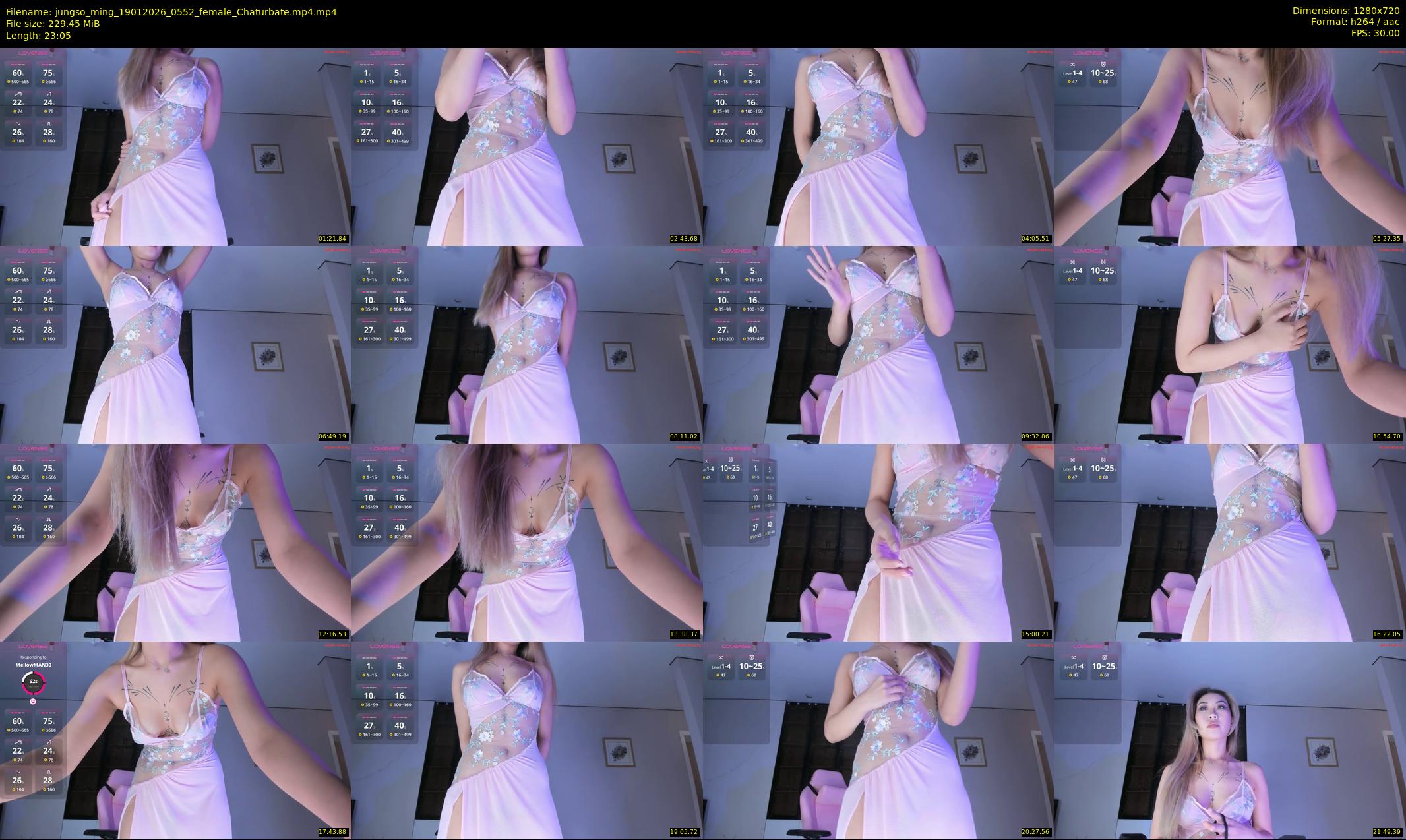 jungso_ming — 24 minute Chaturbate female cam show recording, 720p, Jan 19, 2026