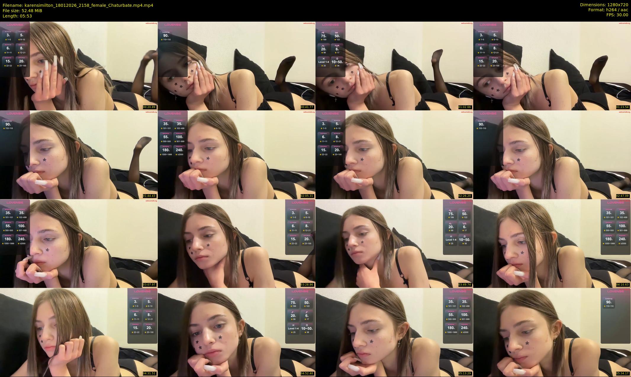 karensimilton — 6 minute Chaturbate female cam show recording, 720p, Jan 18, 2026