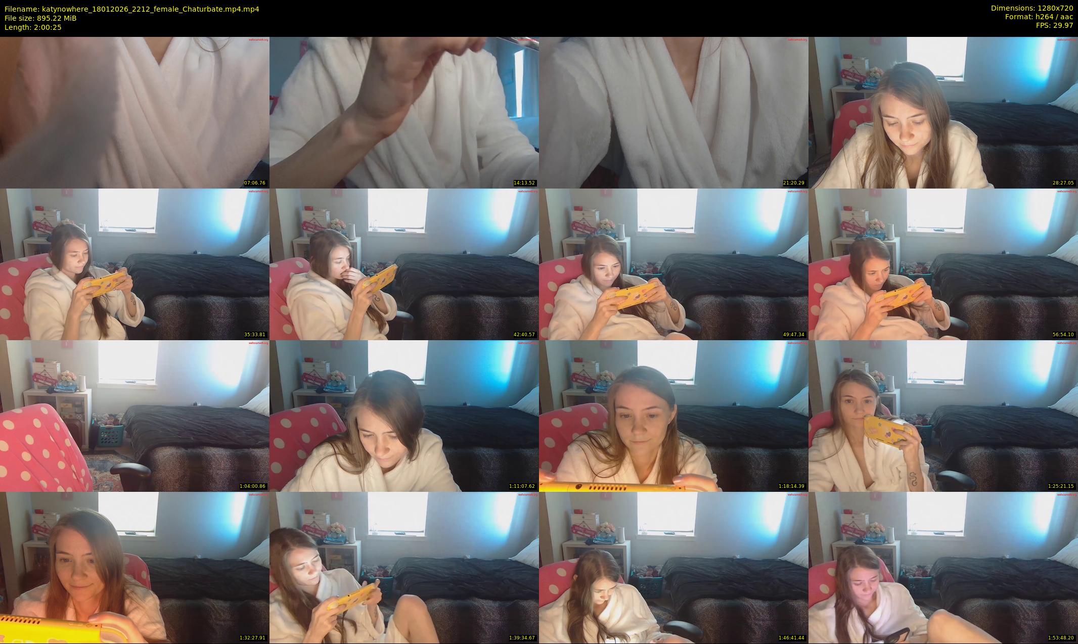katynowhere — 121 minute Chaturbate female cam show recording, 720p, Jan 18, 2026