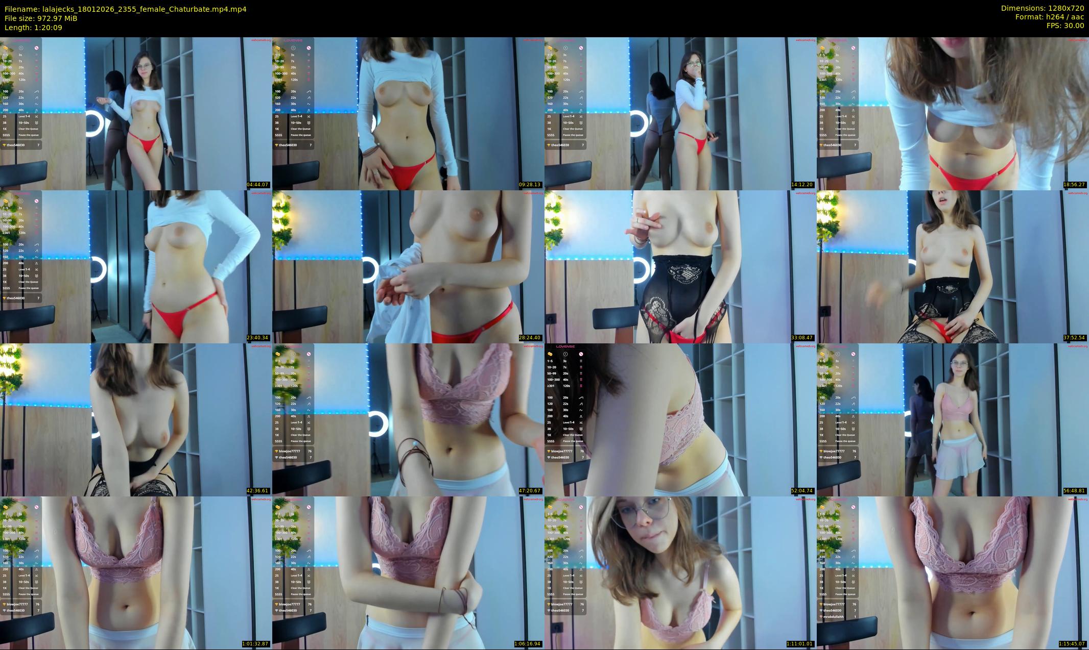lalajecks — 81 minute Chaturbate female cam show recording, 720p, Jan 18, 2026
