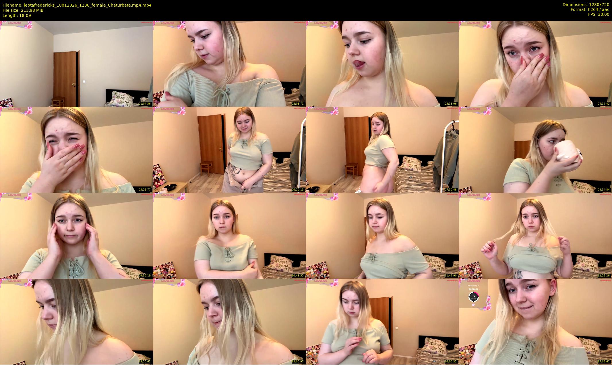 leotafredericks — 19 minute Chaturbate female cam show recording, 720p, Jan 18, 2026
