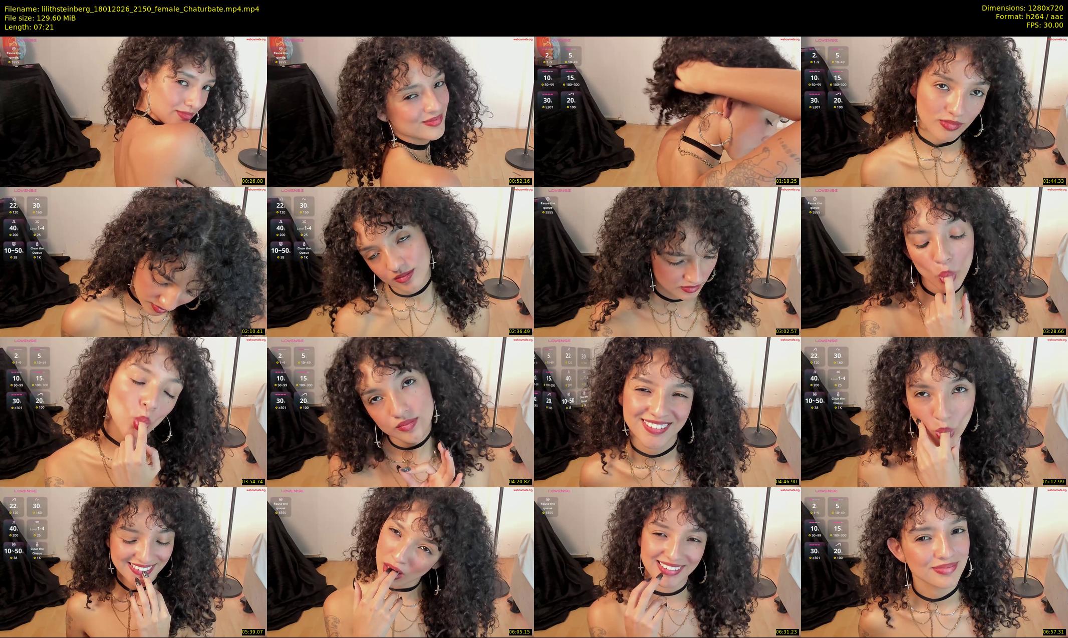 lilithsteinberg — 8 minute Chaturbate female cam show recording, 720p, Jan 18, 2026