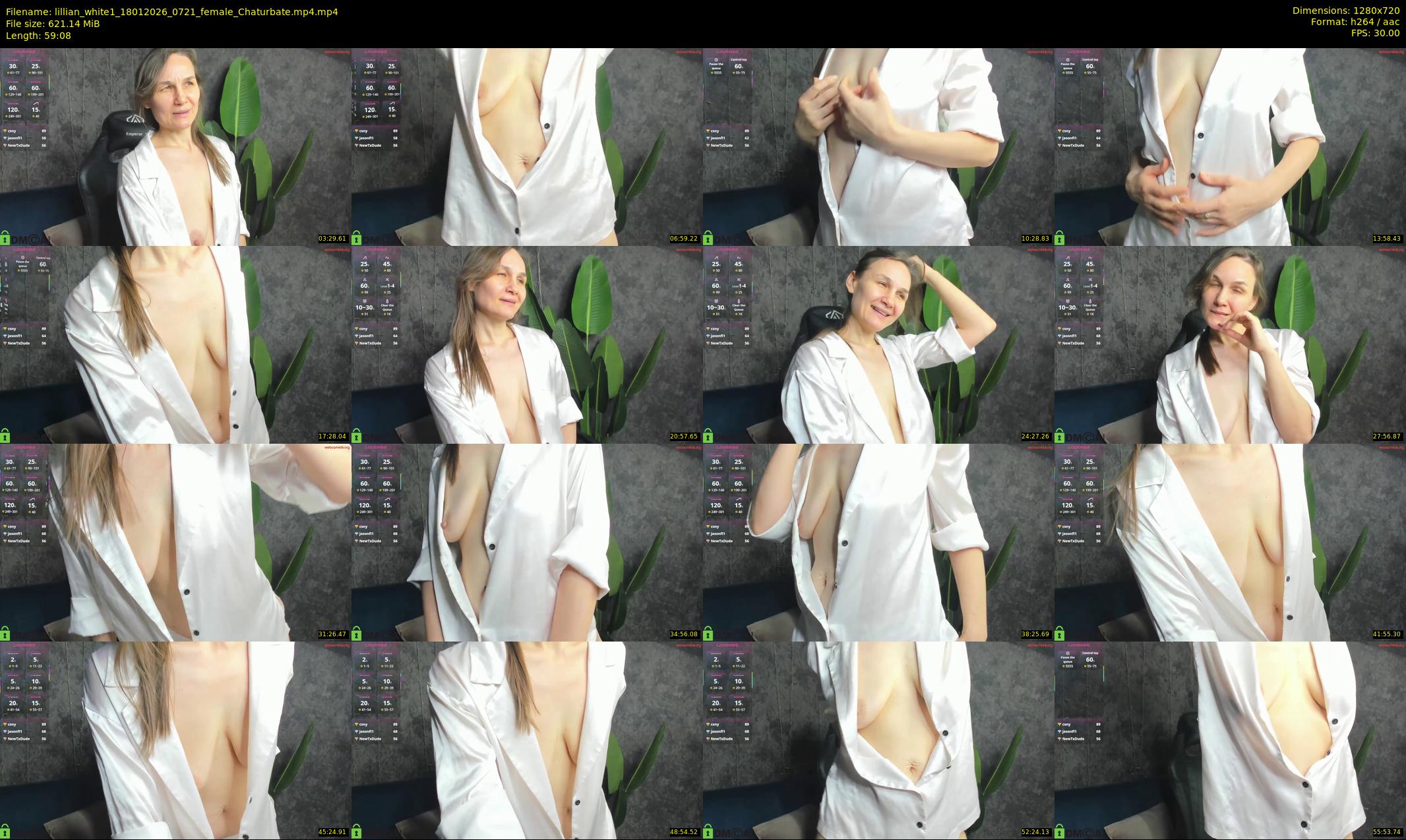 lillian_white1 — 60 minute Chaturbate female cam show recording, 720p, Jan 18, 2026