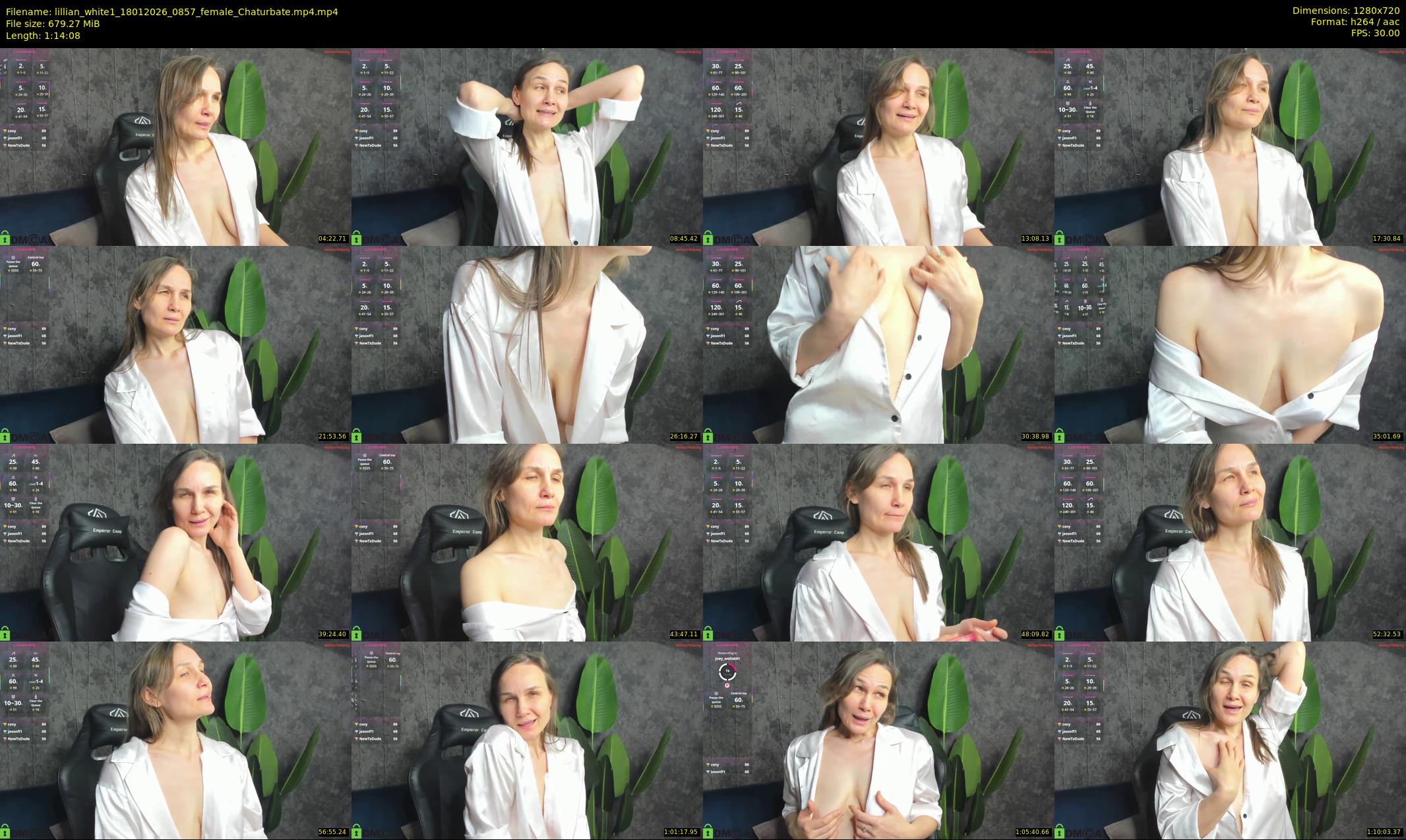 lillian_white1 — 75 minute Chaturbate female cam show recording, 720p, Jan 18, 2026